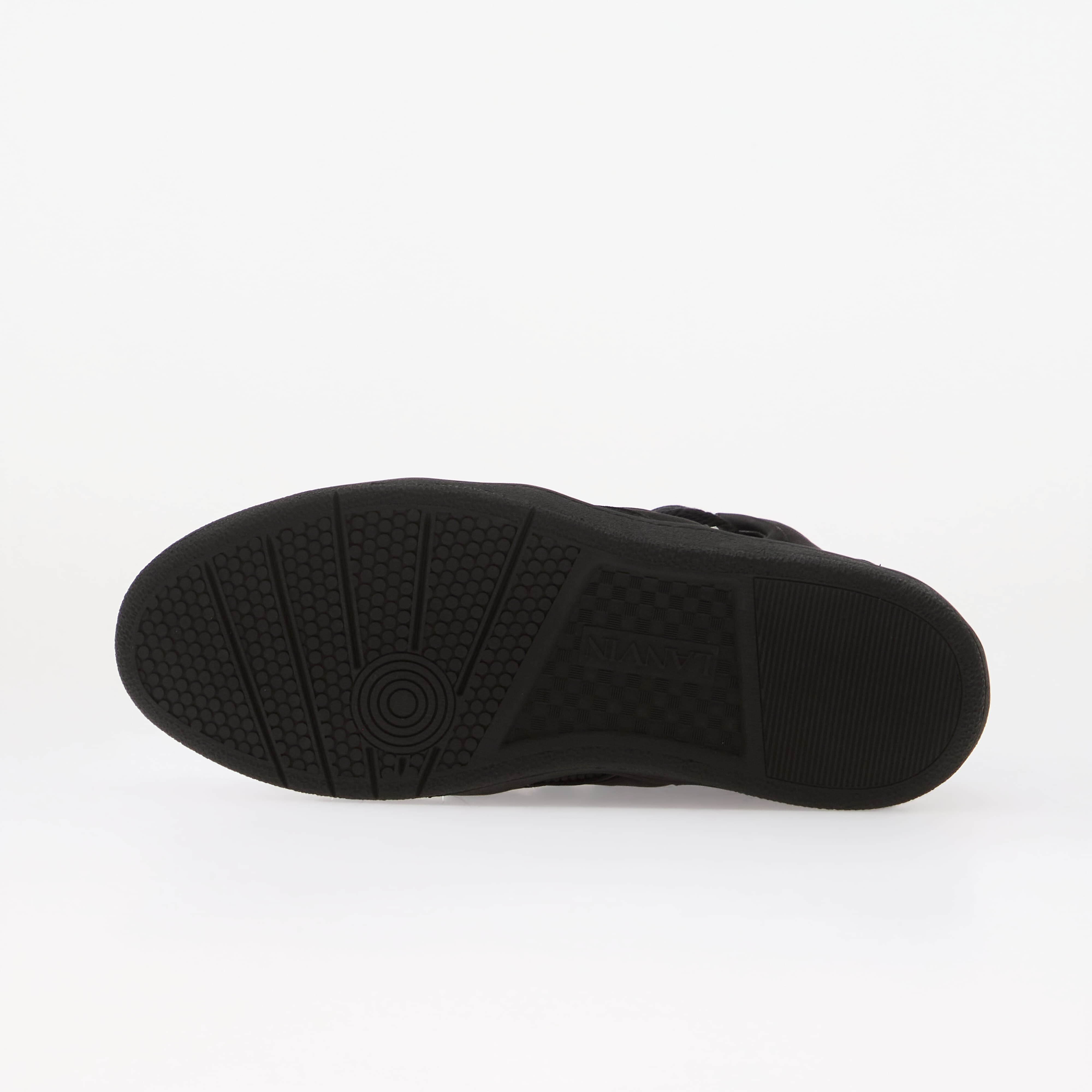 Lanvin Сникърси High Knitted Curb Sneakers Black
