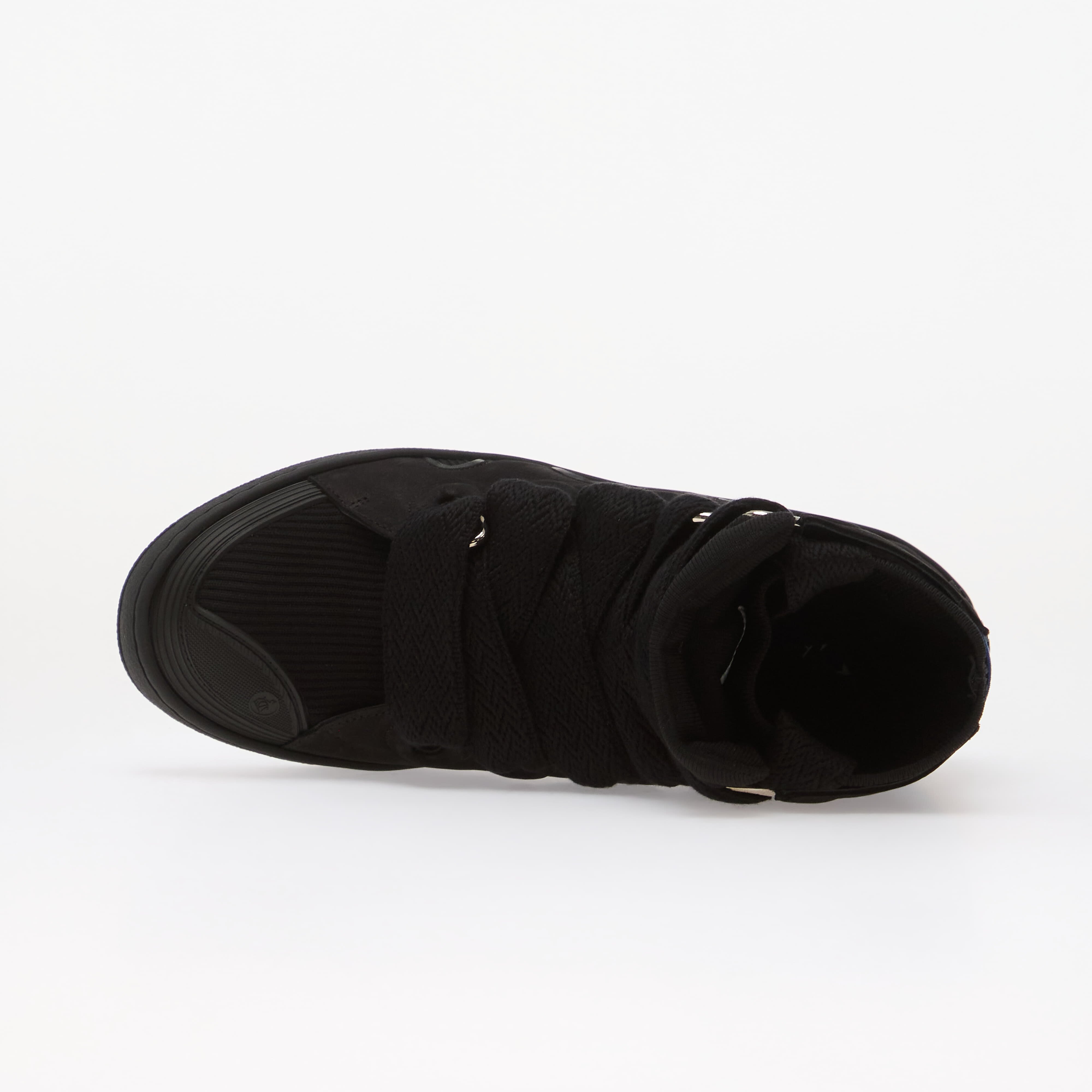 Lanvin Сникърси High Knitted Curb Sneakers Black