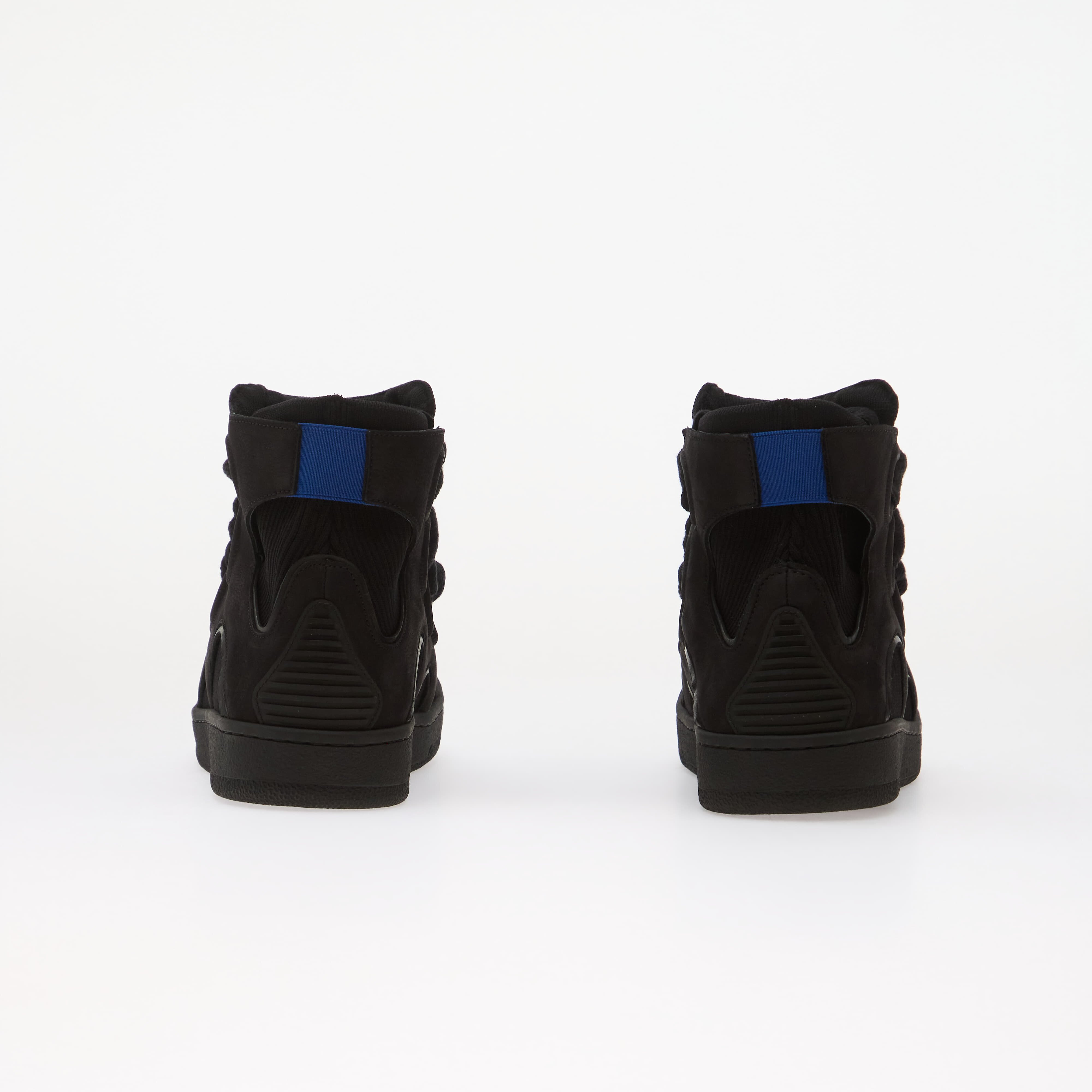 Lanvin Сникърси High Knitted Curb Sneakers Black