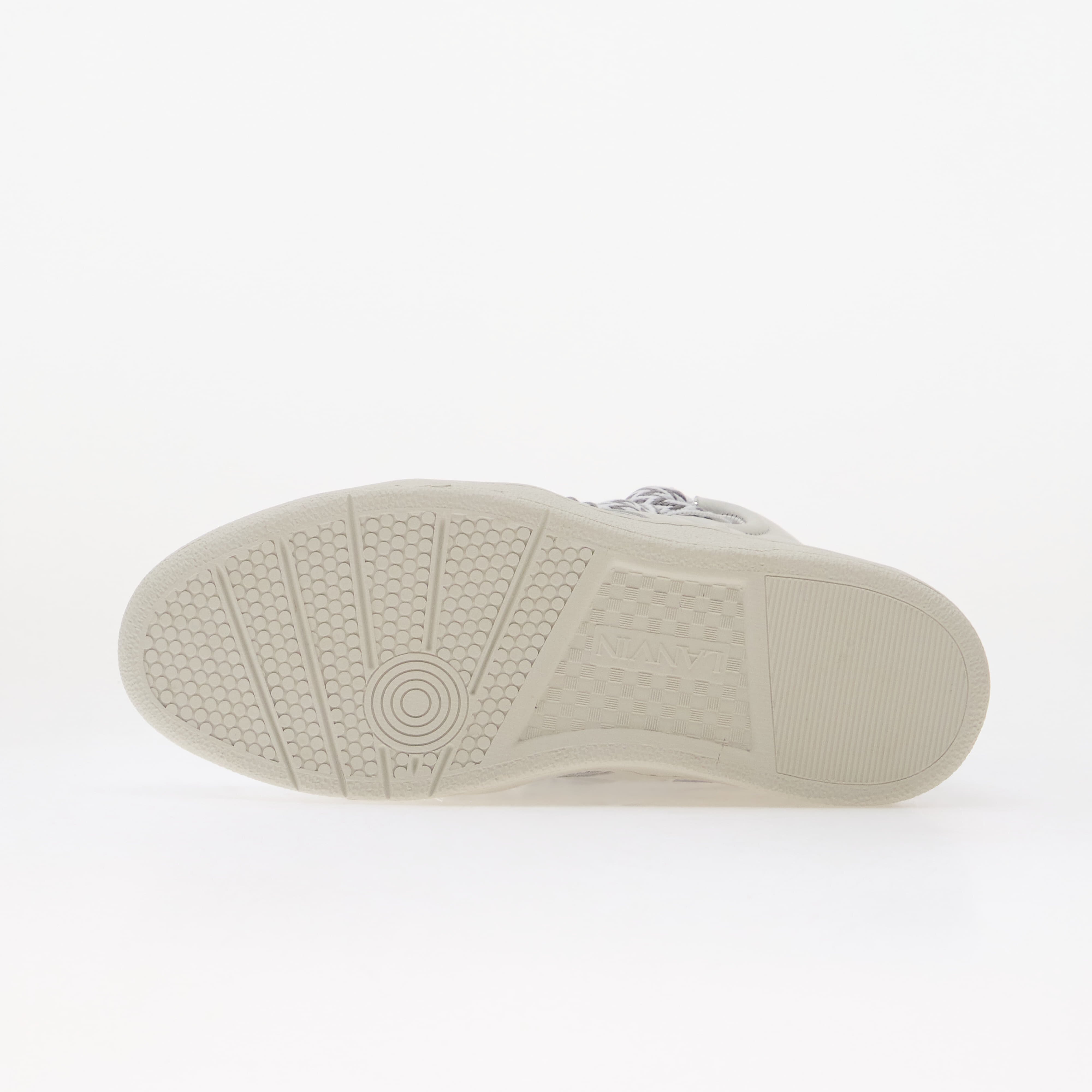 Lanvin Сникърси High Knitted Curb Sneakers White