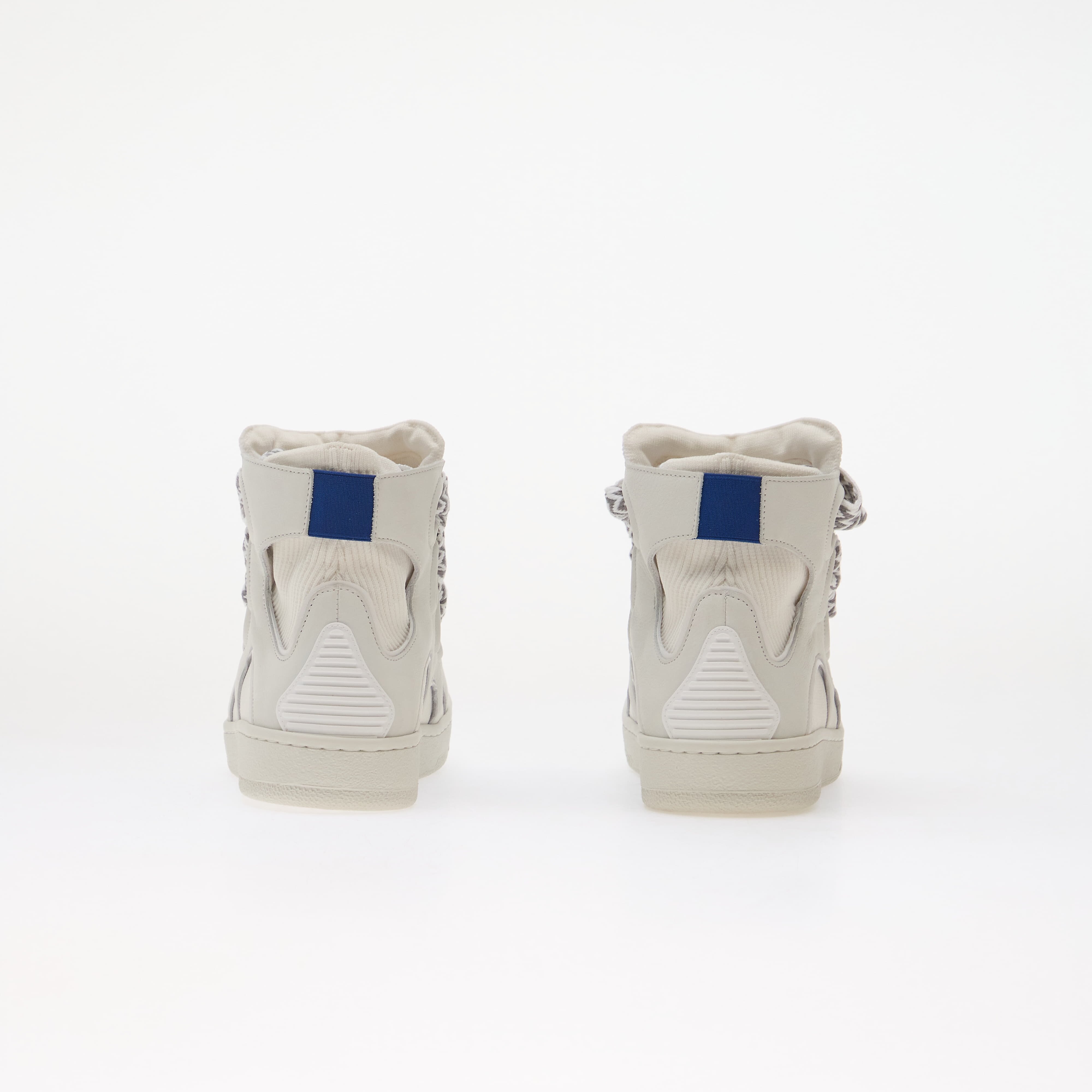 Lanvin Сникърси High Knitted Curb Sneakers White