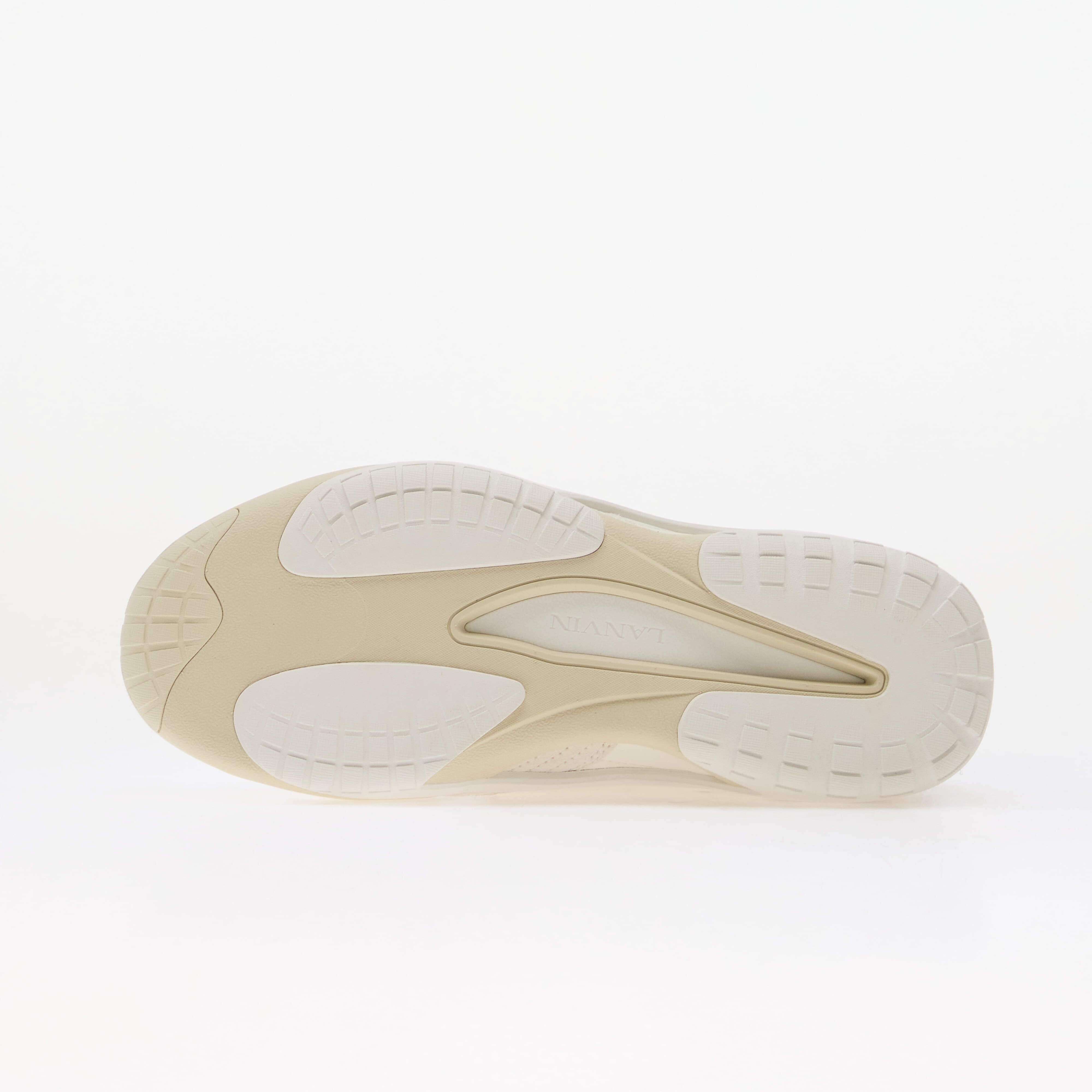 Lanvin Сникърси New Soccer Lace Up Leather Beige