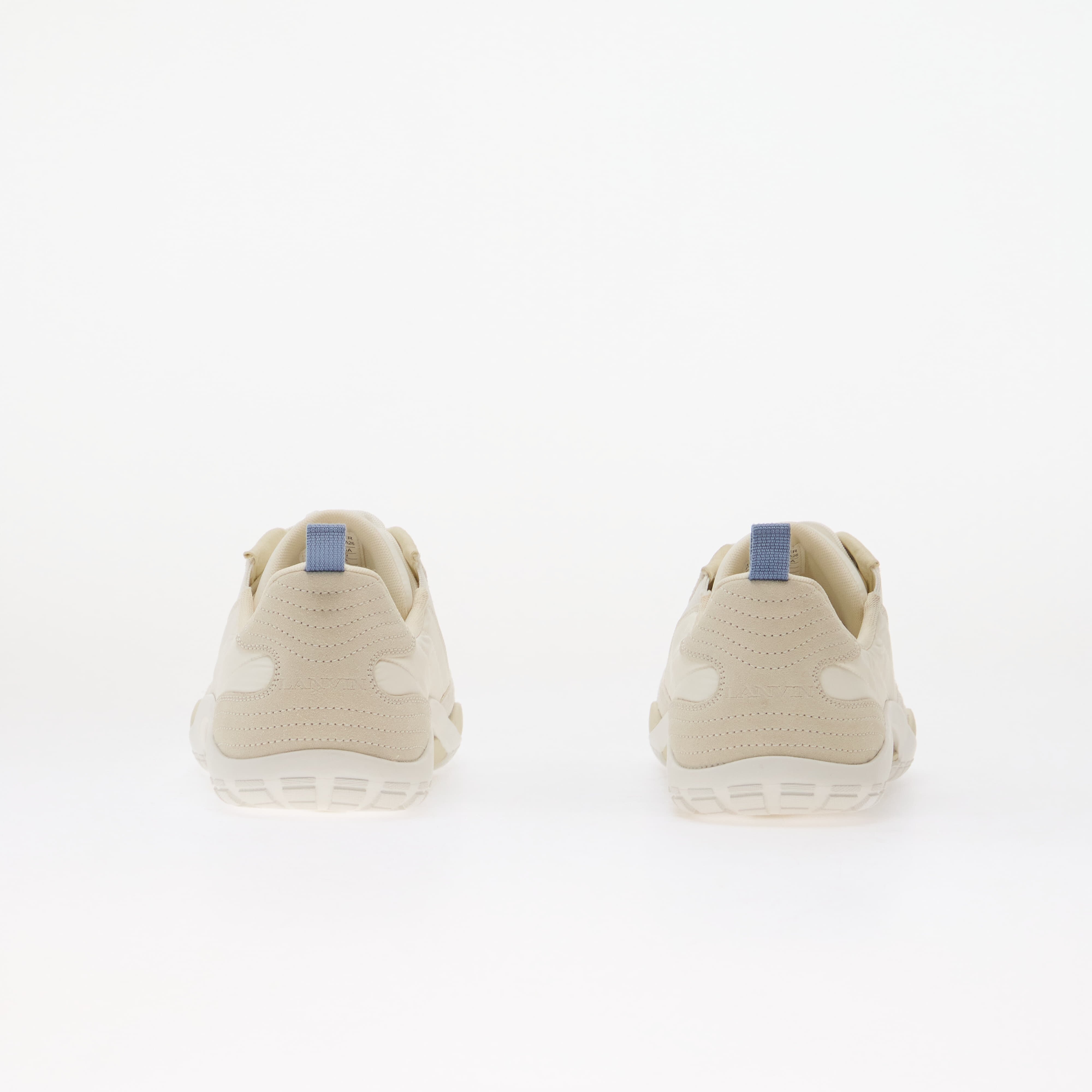 Lanvin Сникърси New Soccer Lace Up Leather Beige
