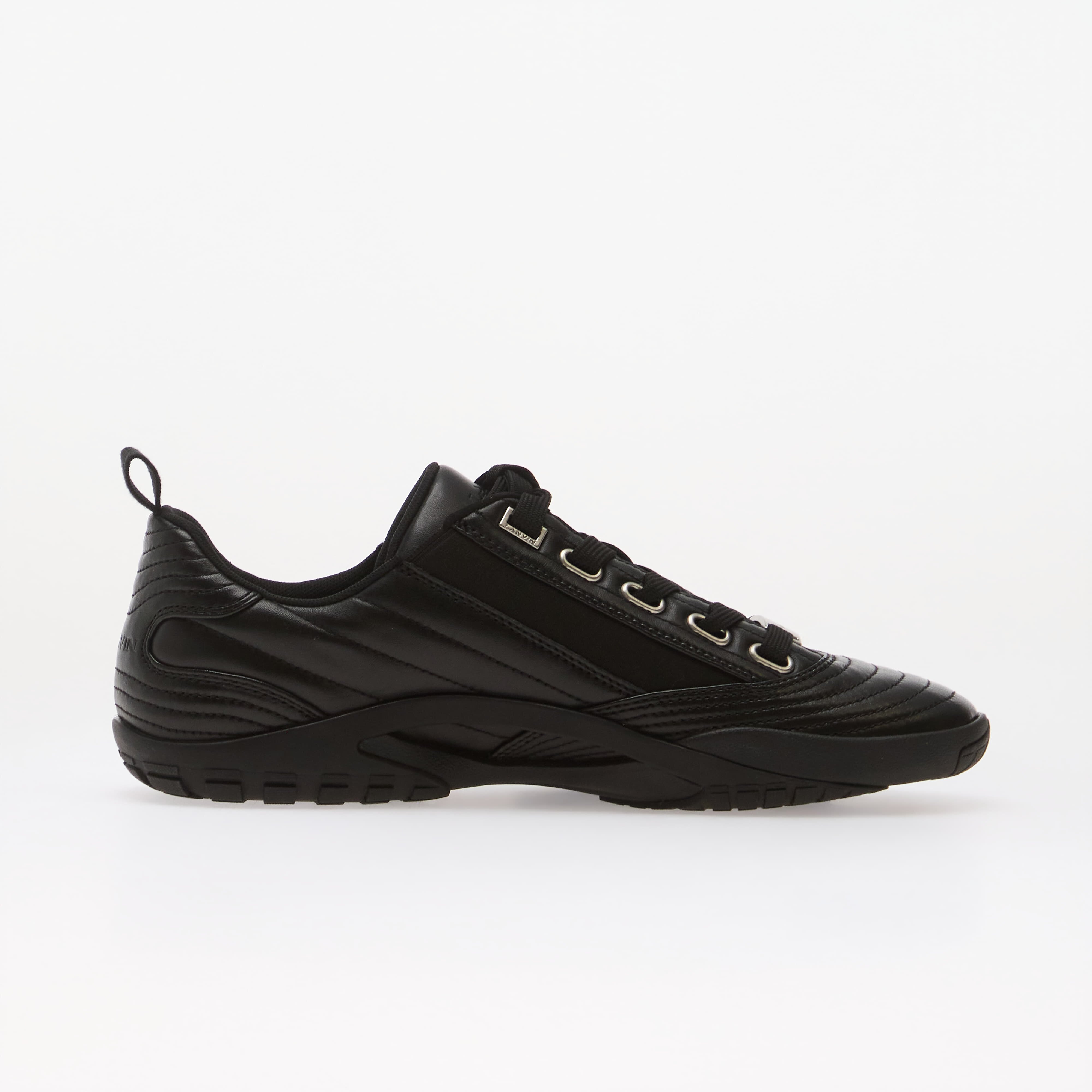 Lanvin Сникърси New Soccer Lace Up Leather Black