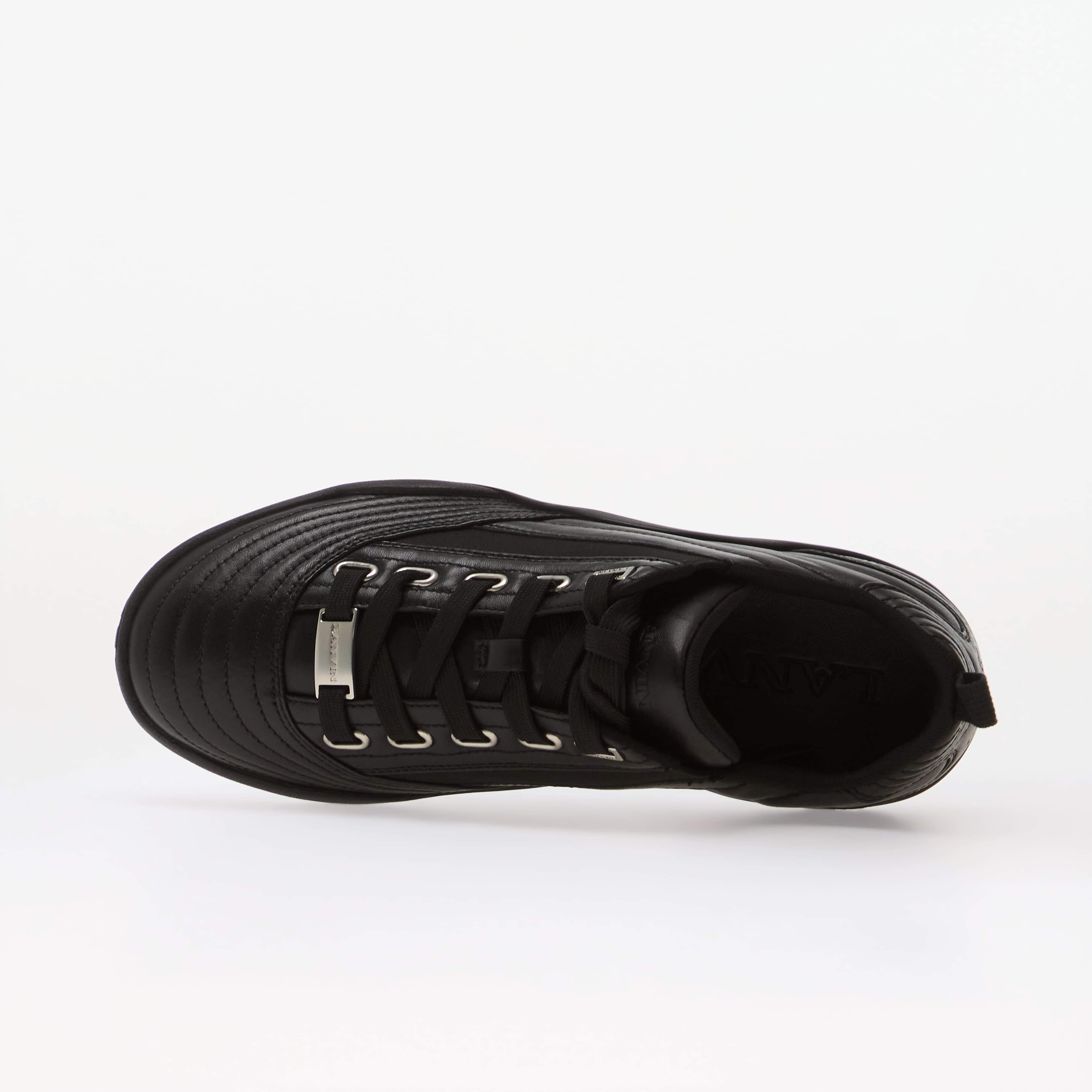 Lanvin Сникърси New Soccer Lace Up Leather Black