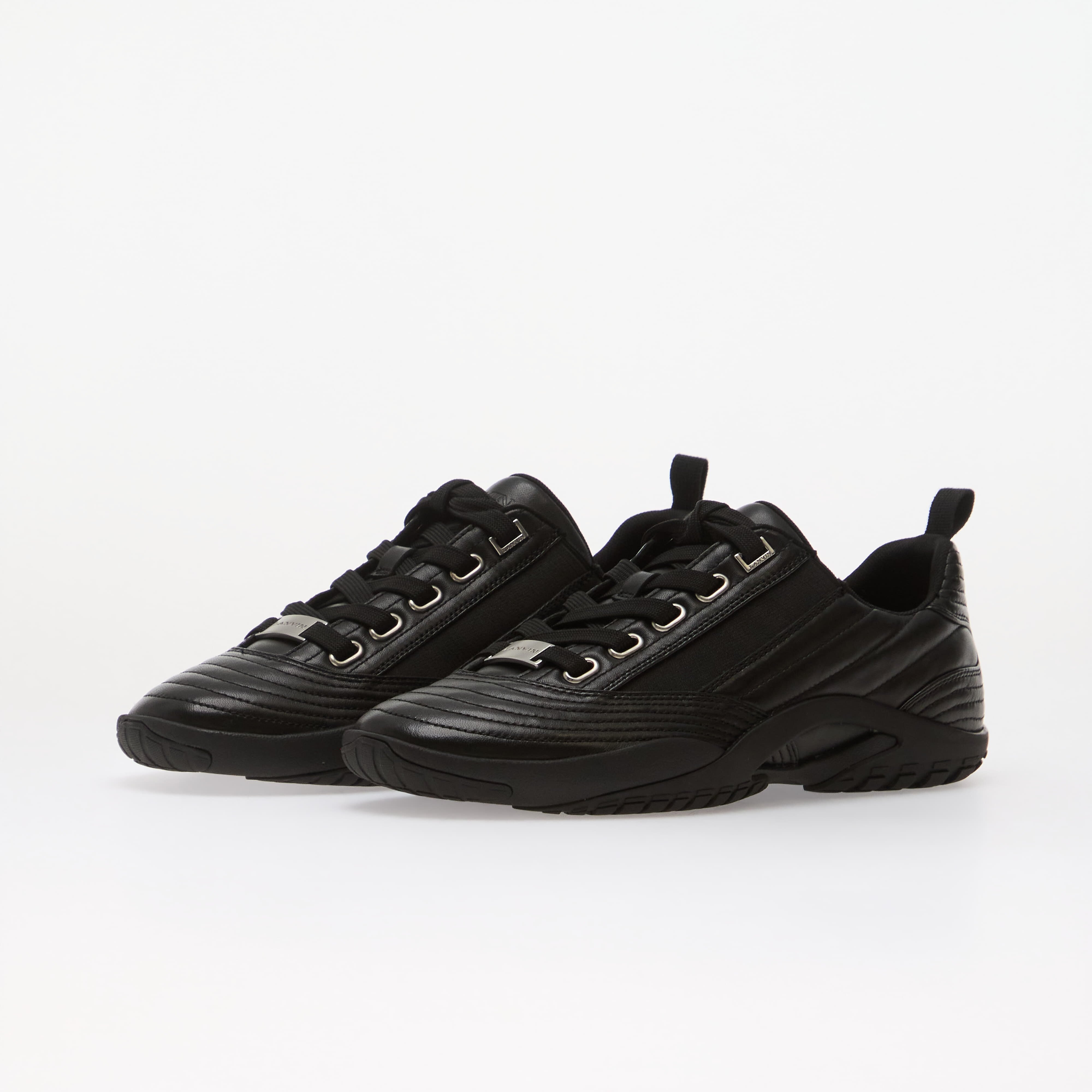 Lanvin Сникърси New Soccer Lace Up Leather Black