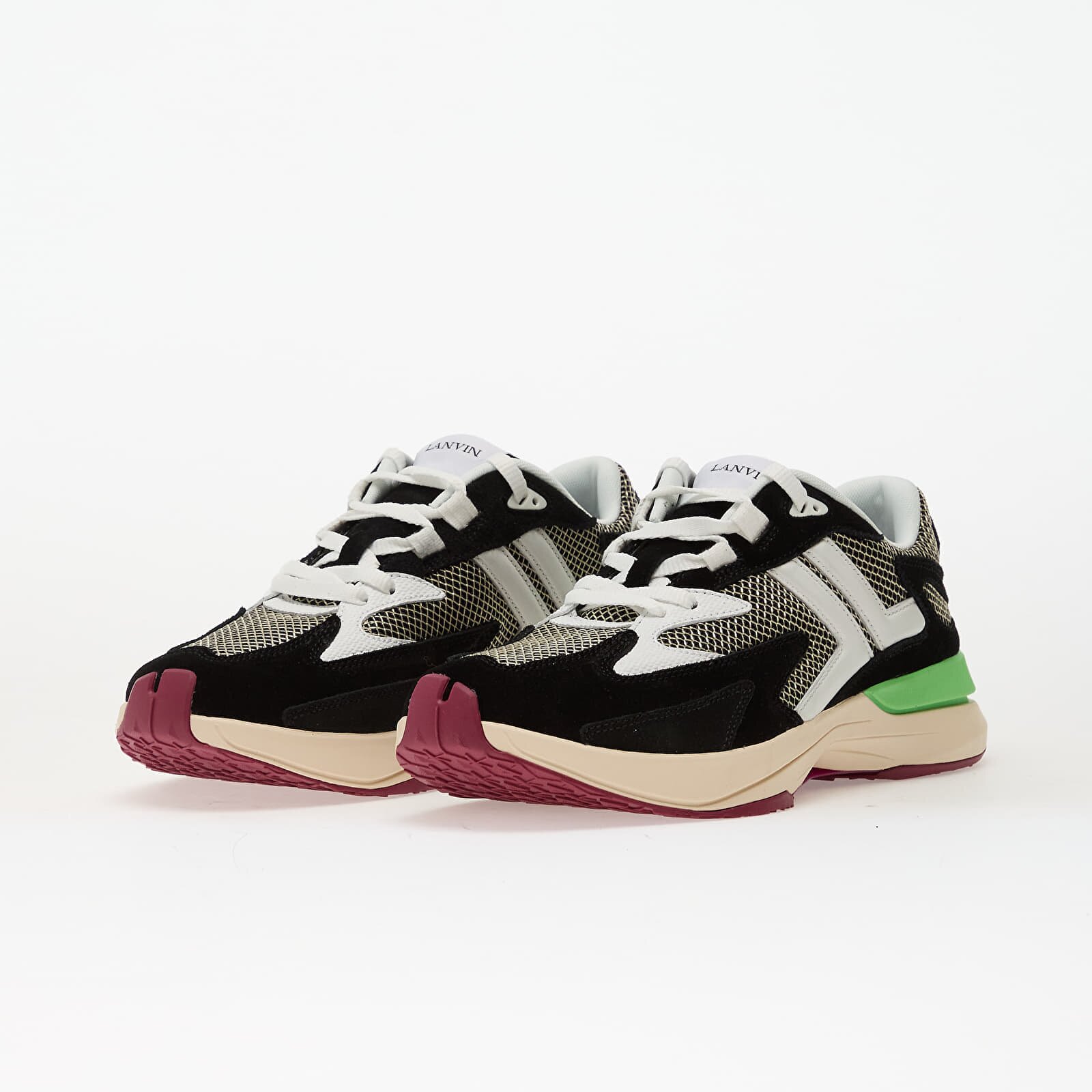 Lanvin Сникърси Sneakers Jla Black/ Green