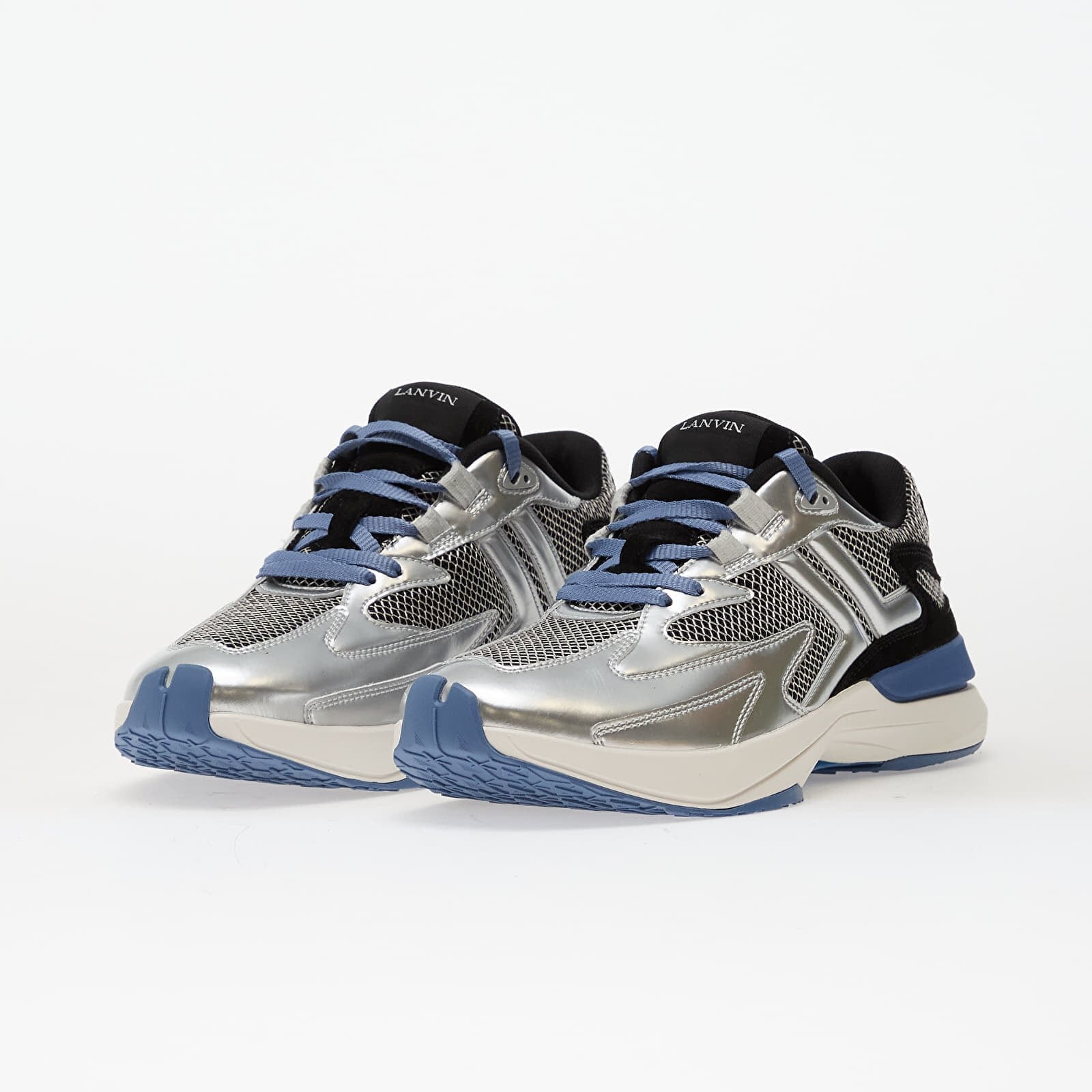 Lanvin Сникърси Sneakers Jla Silver/ Black