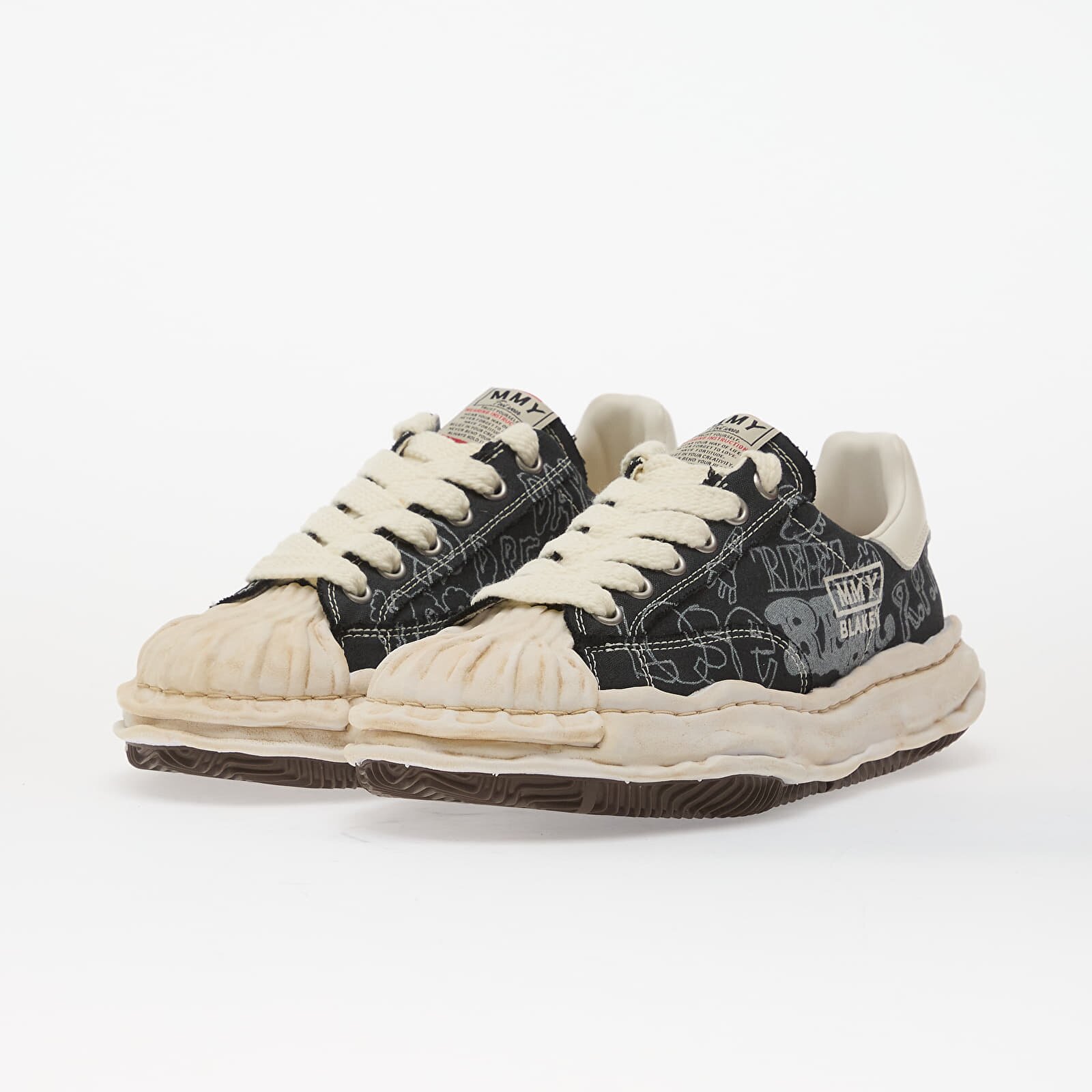 Maison MIHARA YASUHIRO (MMY) Сникърси Blakey Graffitied Sneaker Black