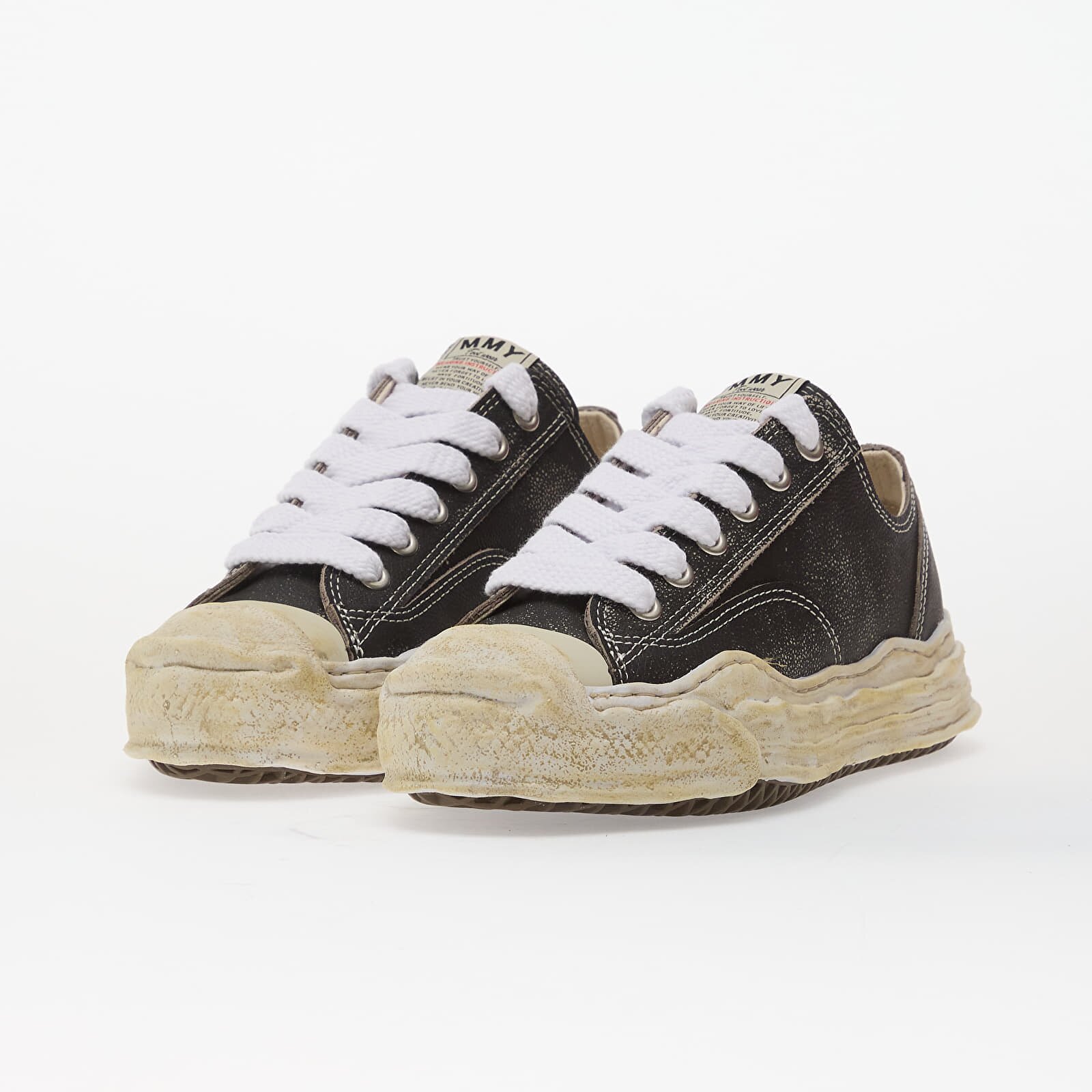Maison MIHARA YASUHIRO (MMY) Сникърси Hank Shrink Leather Black