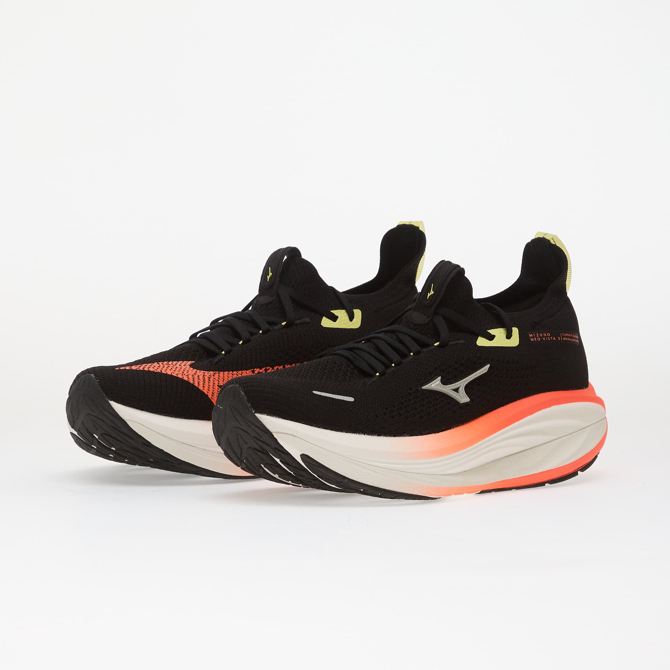 Mizuno Сникърси Neo Vista 3 Black/ Mirage Gray/ Lava Orange