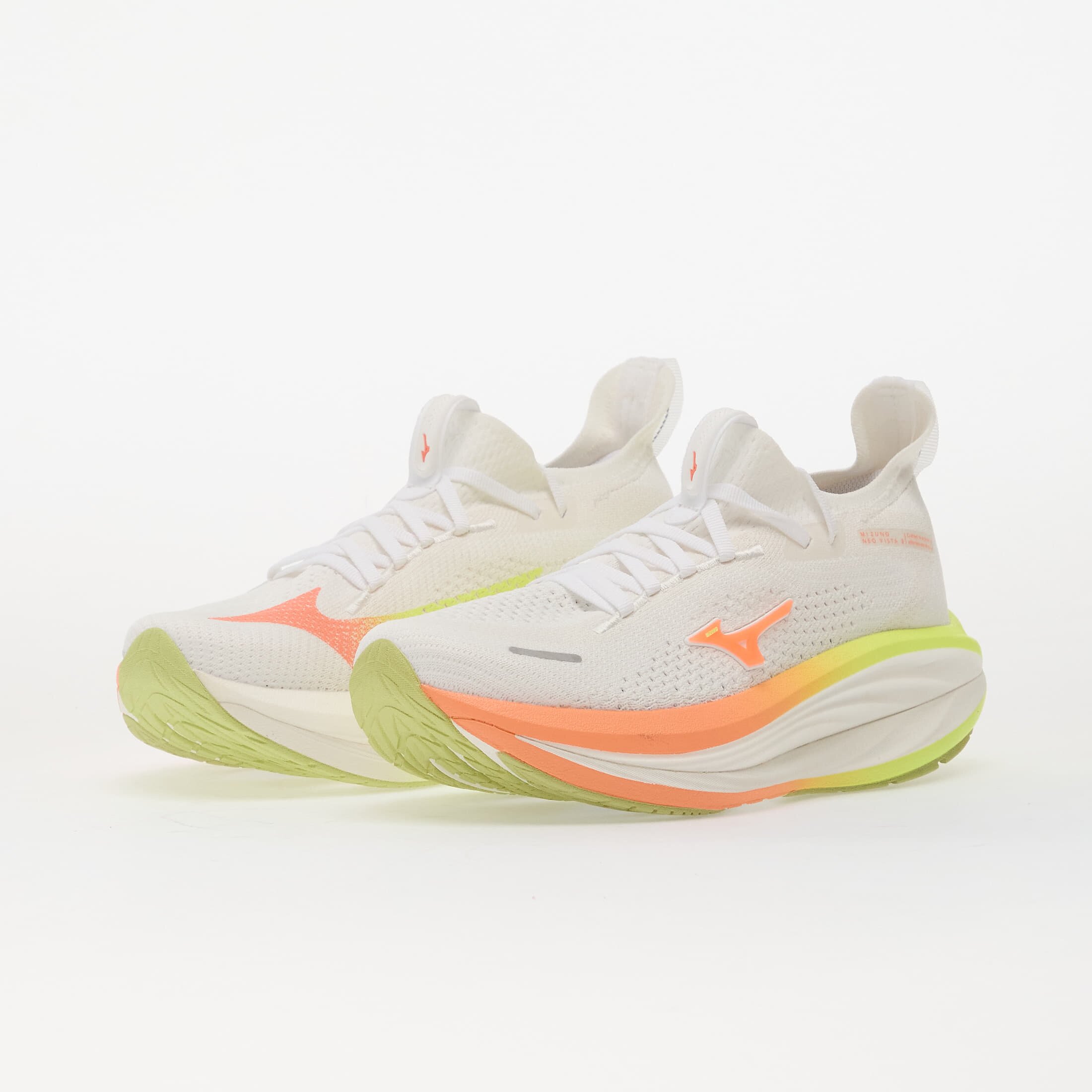 Mizuno Сникърси Neo Vista 3 White/ Flamingo Coral/ Lime Pulp