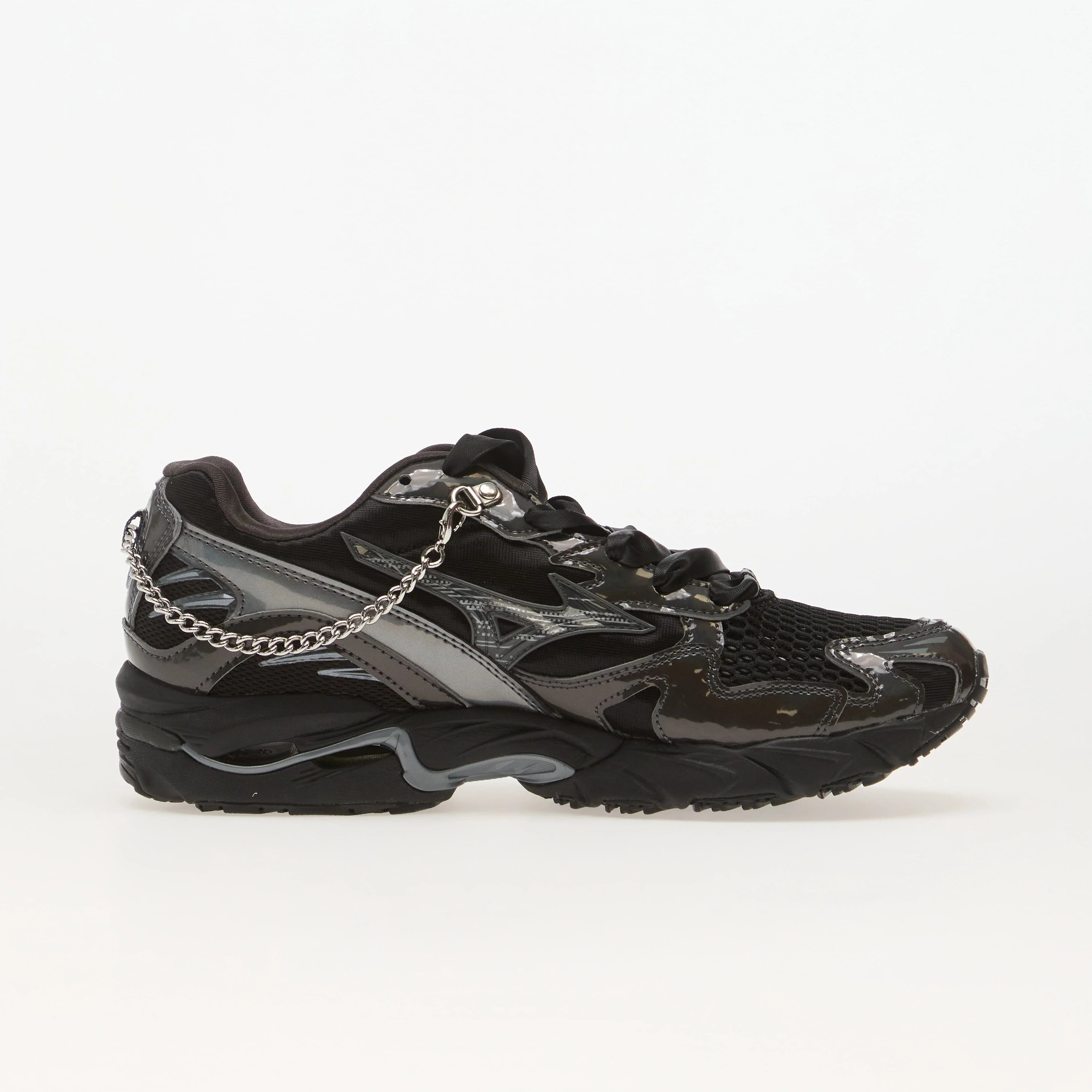 Mizuno Сникърси Wave Rider 10 Jewels Black/ Black Sand/ Quiet Shade