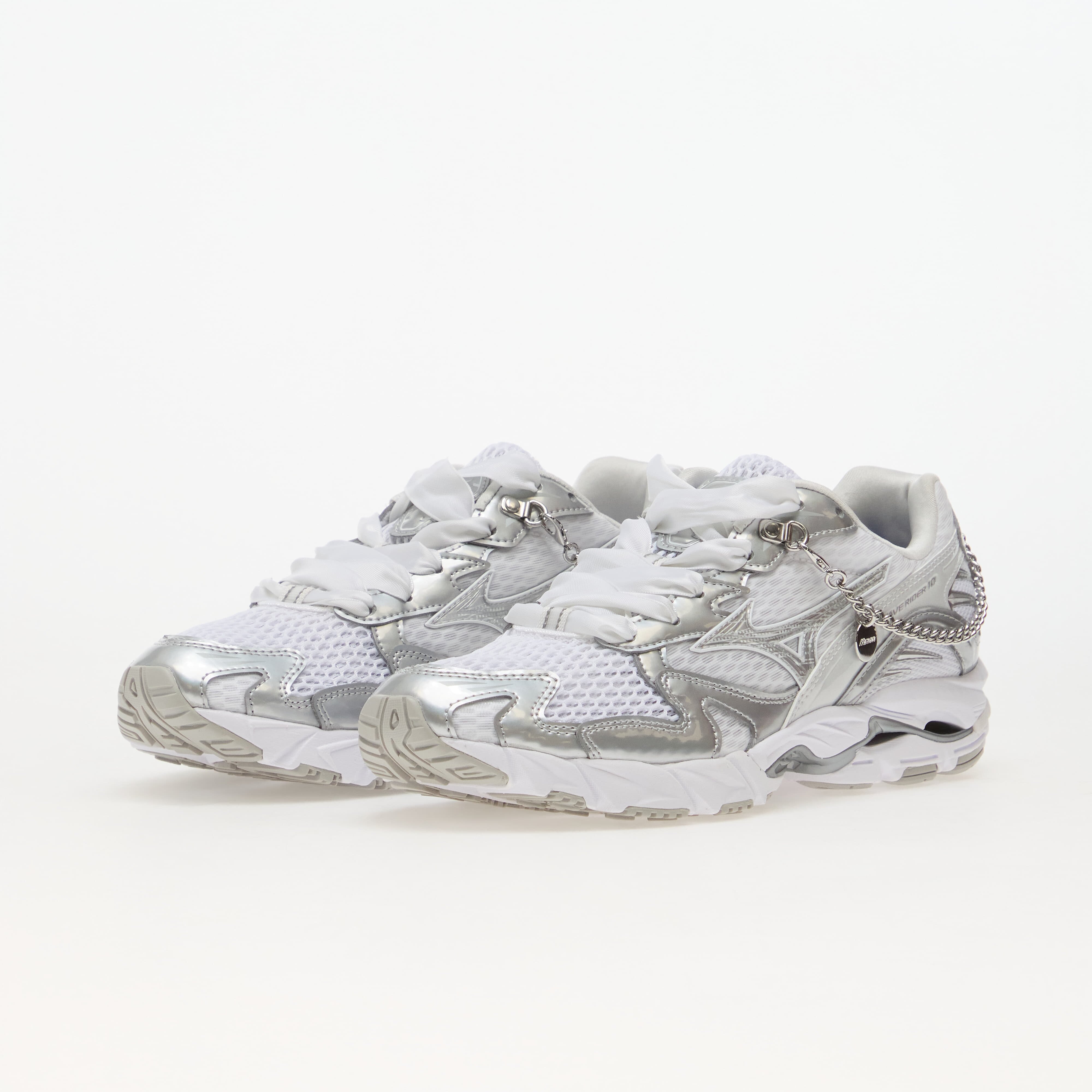 Mizuno Сникърси Wave Rider 10 Jewels Cloudscape/ Silver/ Ultimate Gray