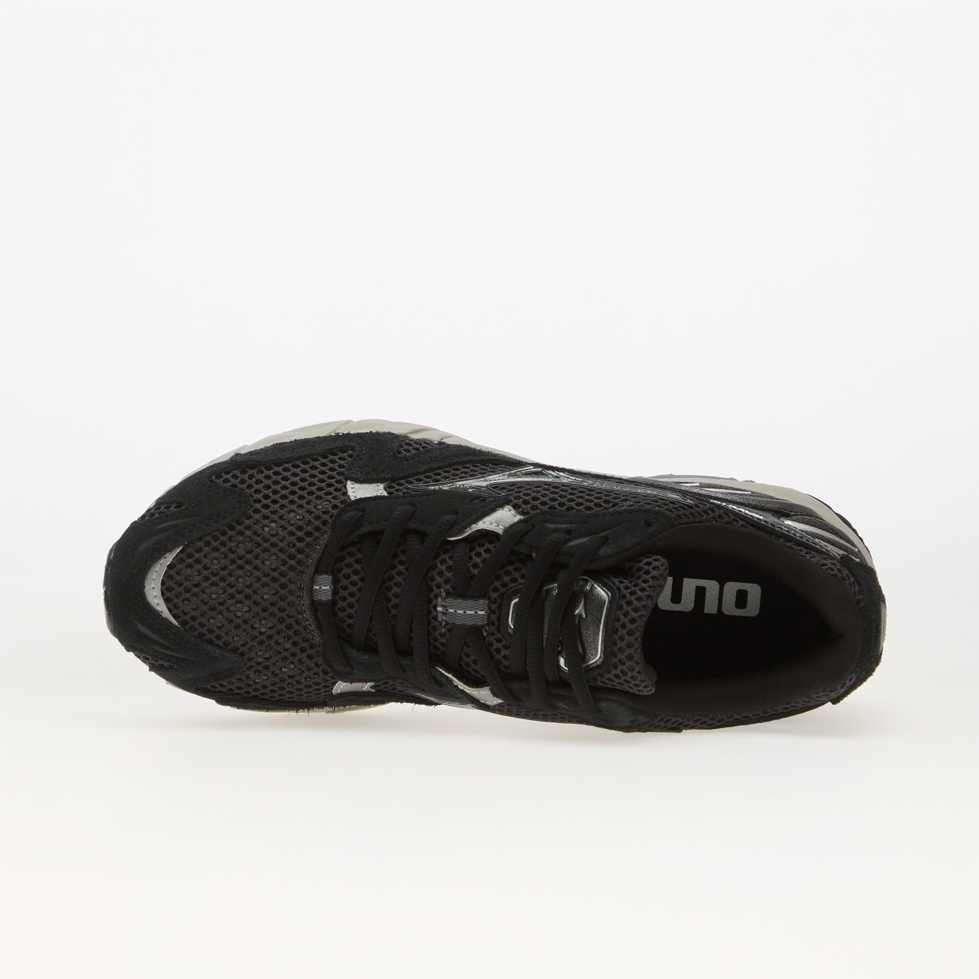 Mizuno Сникърси Wave Rider 10 Suede Black Sand/ Black/ Harbor Mist