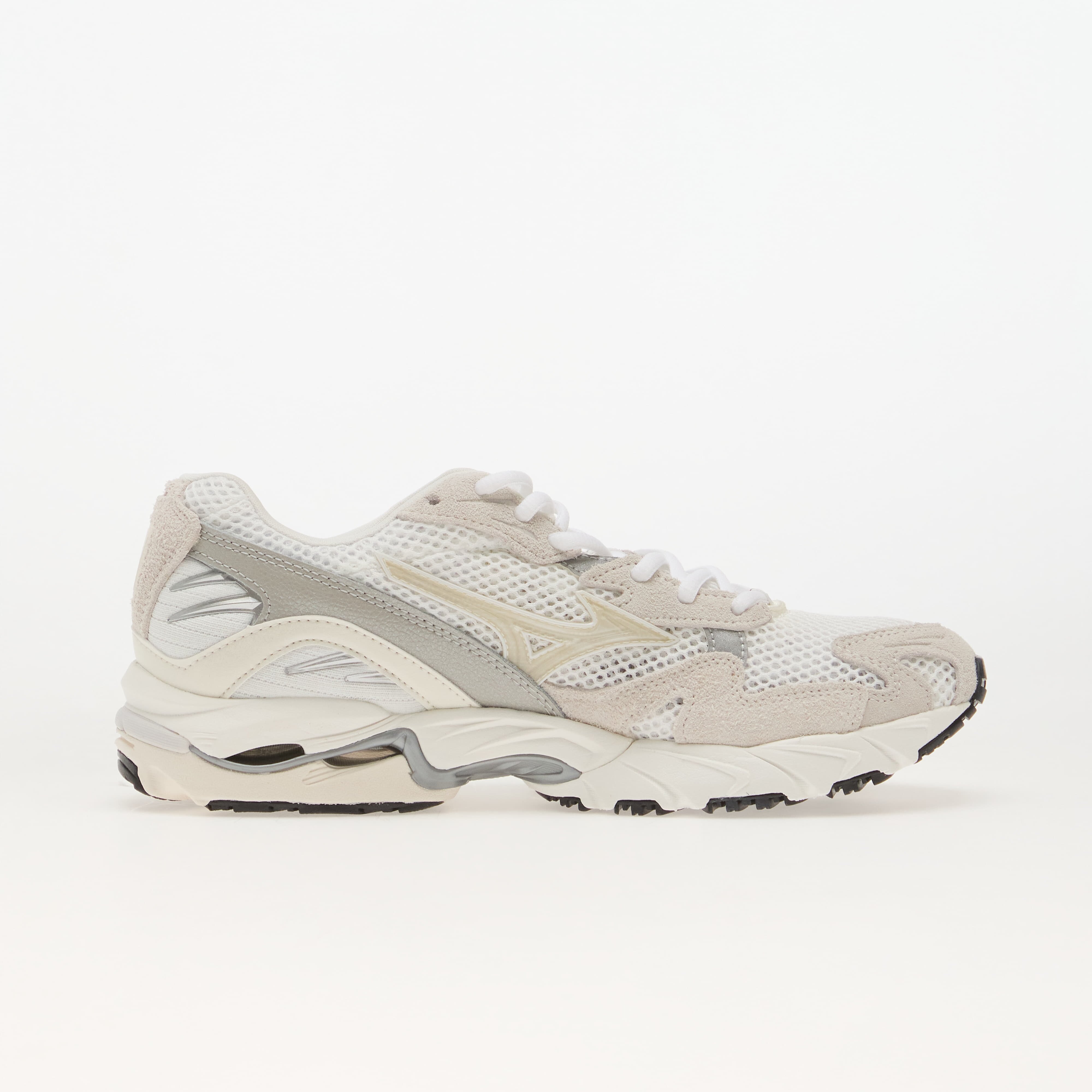 Mizuno Сникърси Wave Rider 10 Suede GF White/ Snow White/ Harbor Mist