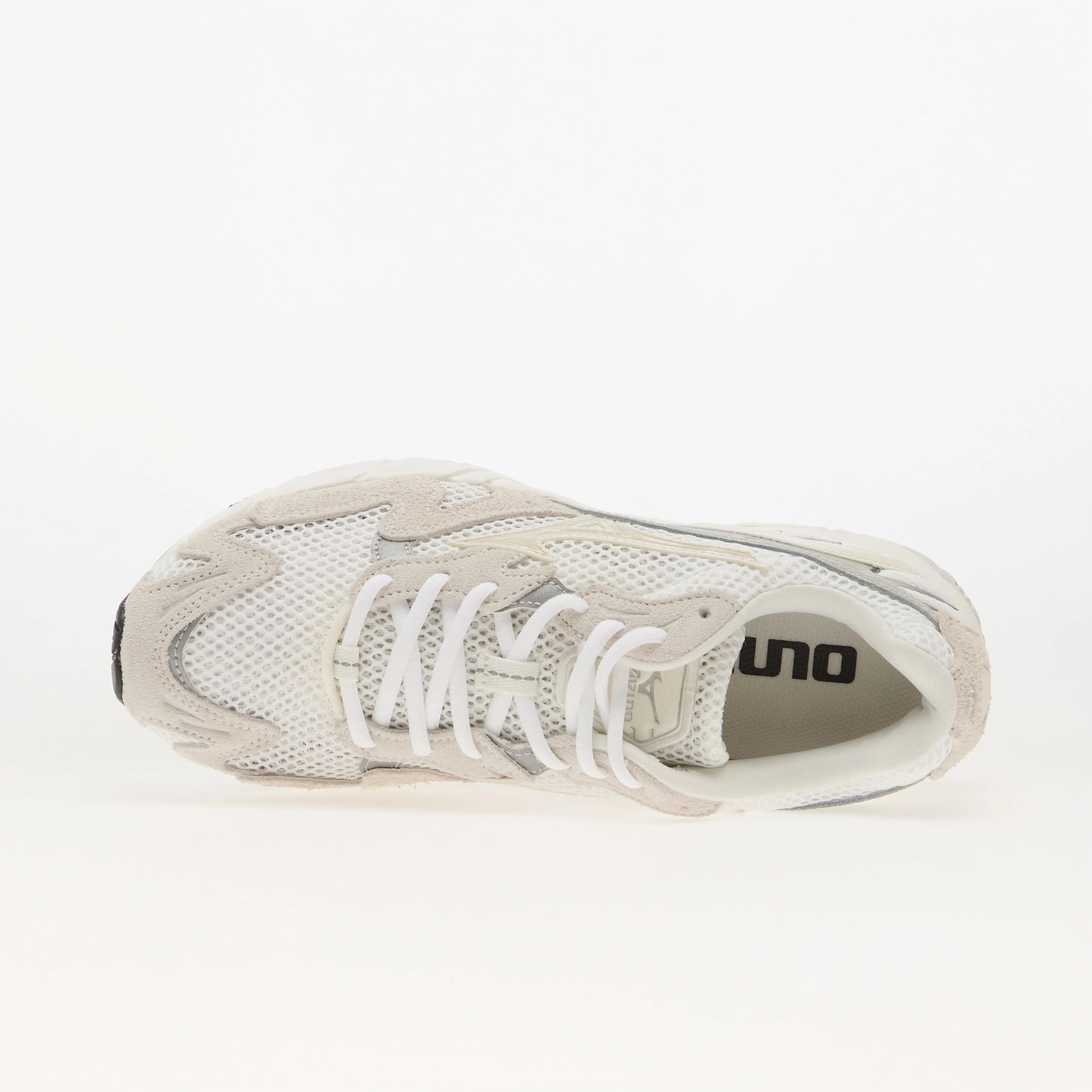 Mizuno Сникърси Wave Rider 10 Suede GF White/ Snow White/ Harbor Mist