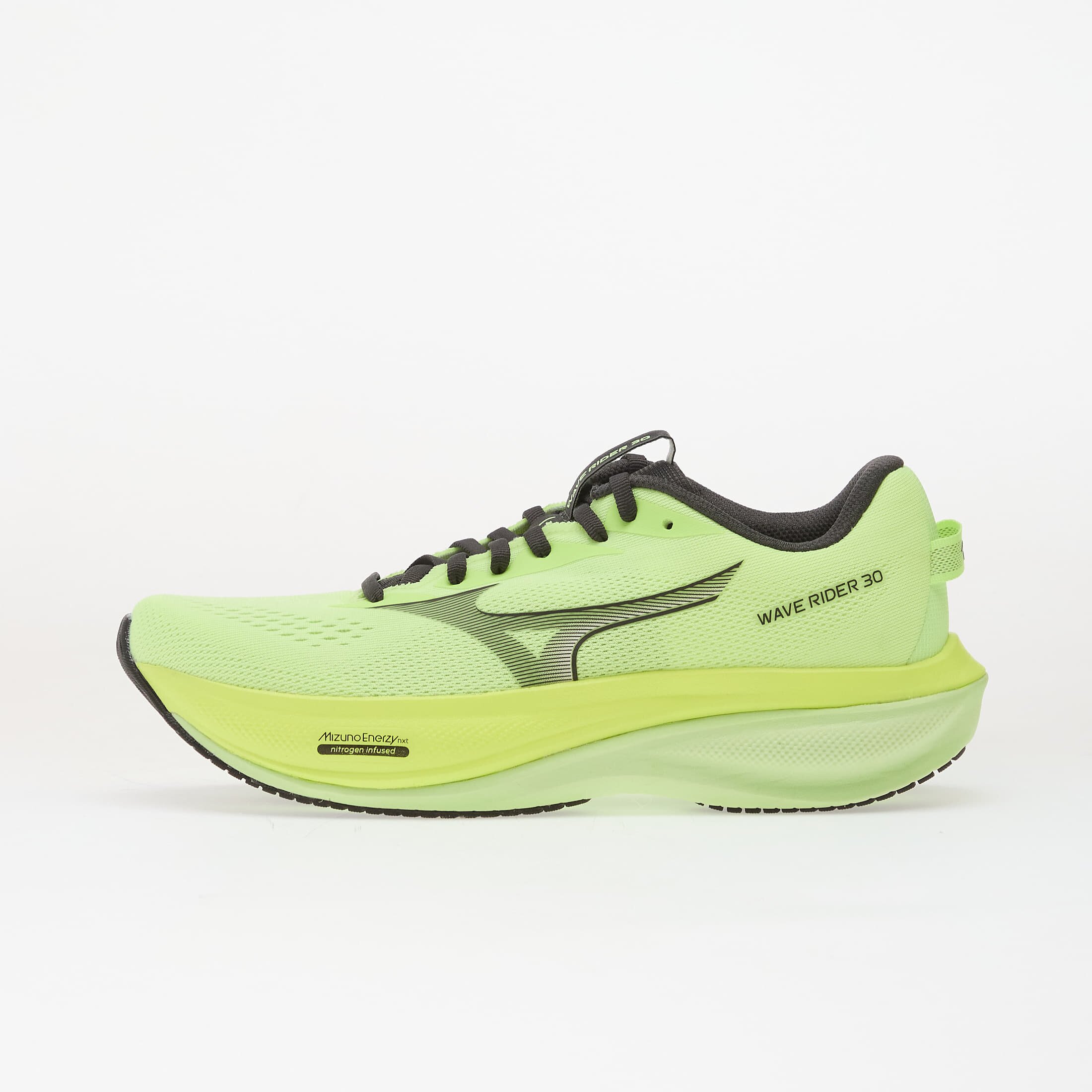 Mizuno Сникърси WAVE RIDER 30 Lime Pulp/ Black Oyster/ GF White