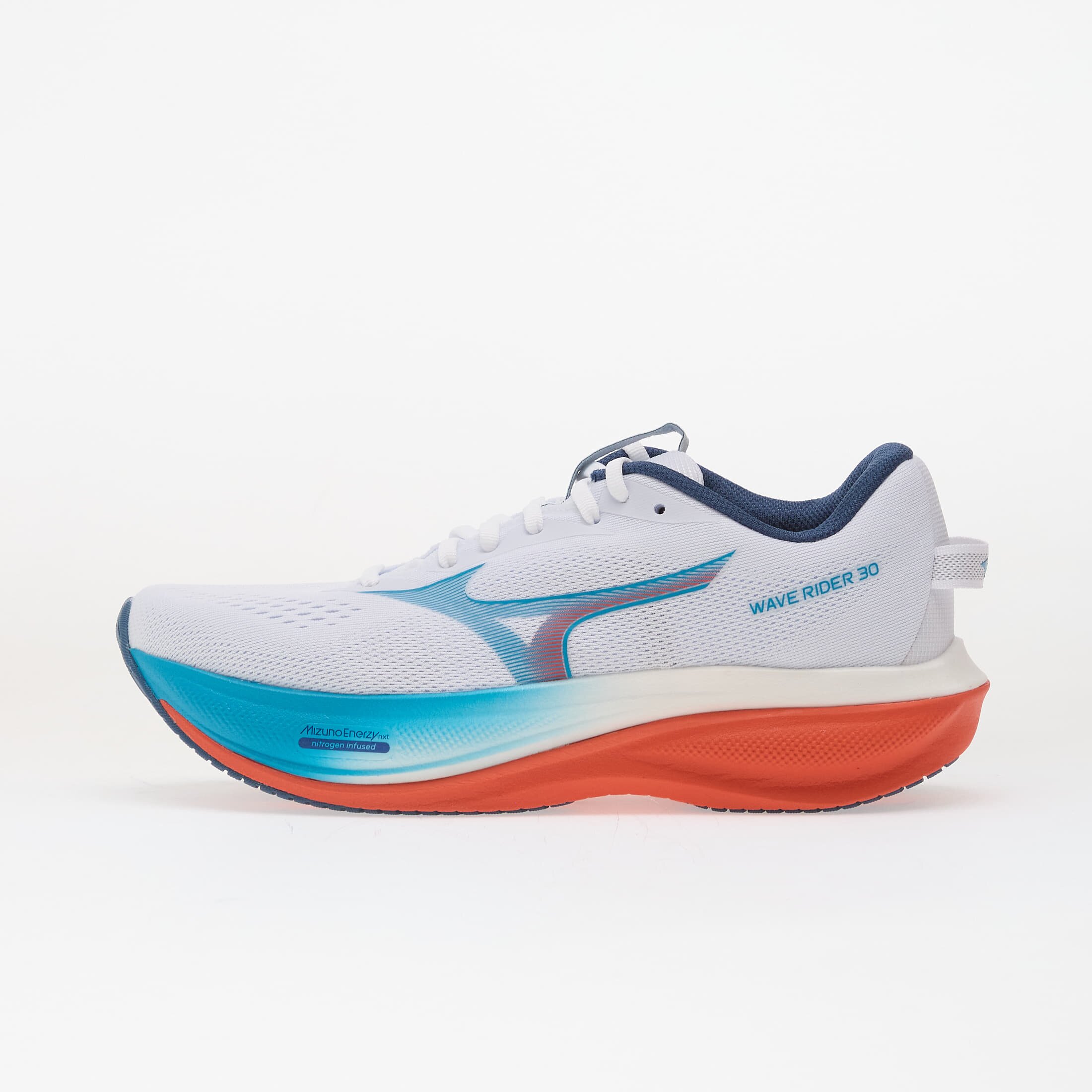 Mizuno Сникърси WAVE RIDER 30 White/ Blue Jewel/ Orange