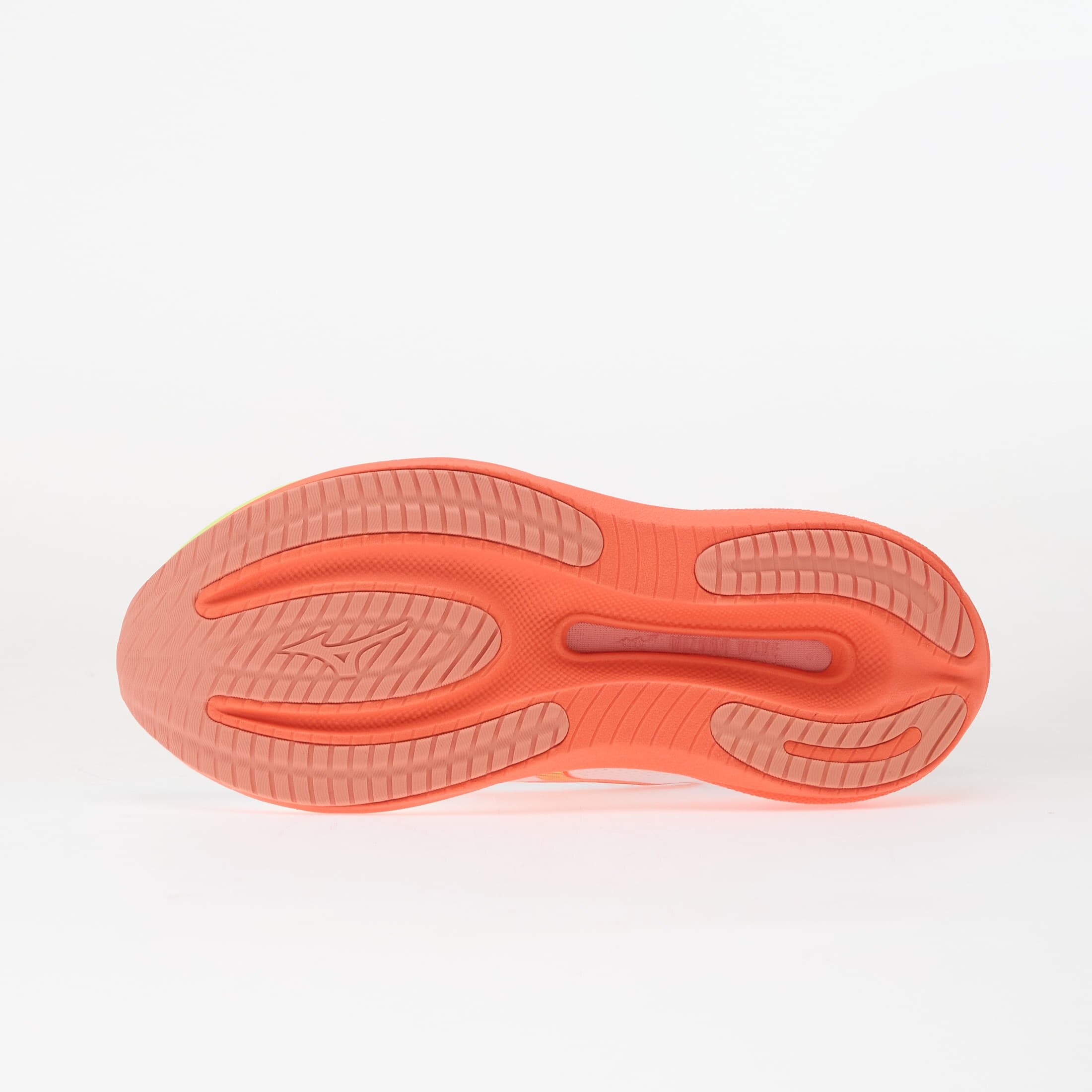 Mizuno Сникърси WAVE RIDER 30 White/ Flamingo Coral/ Lime Pulp
