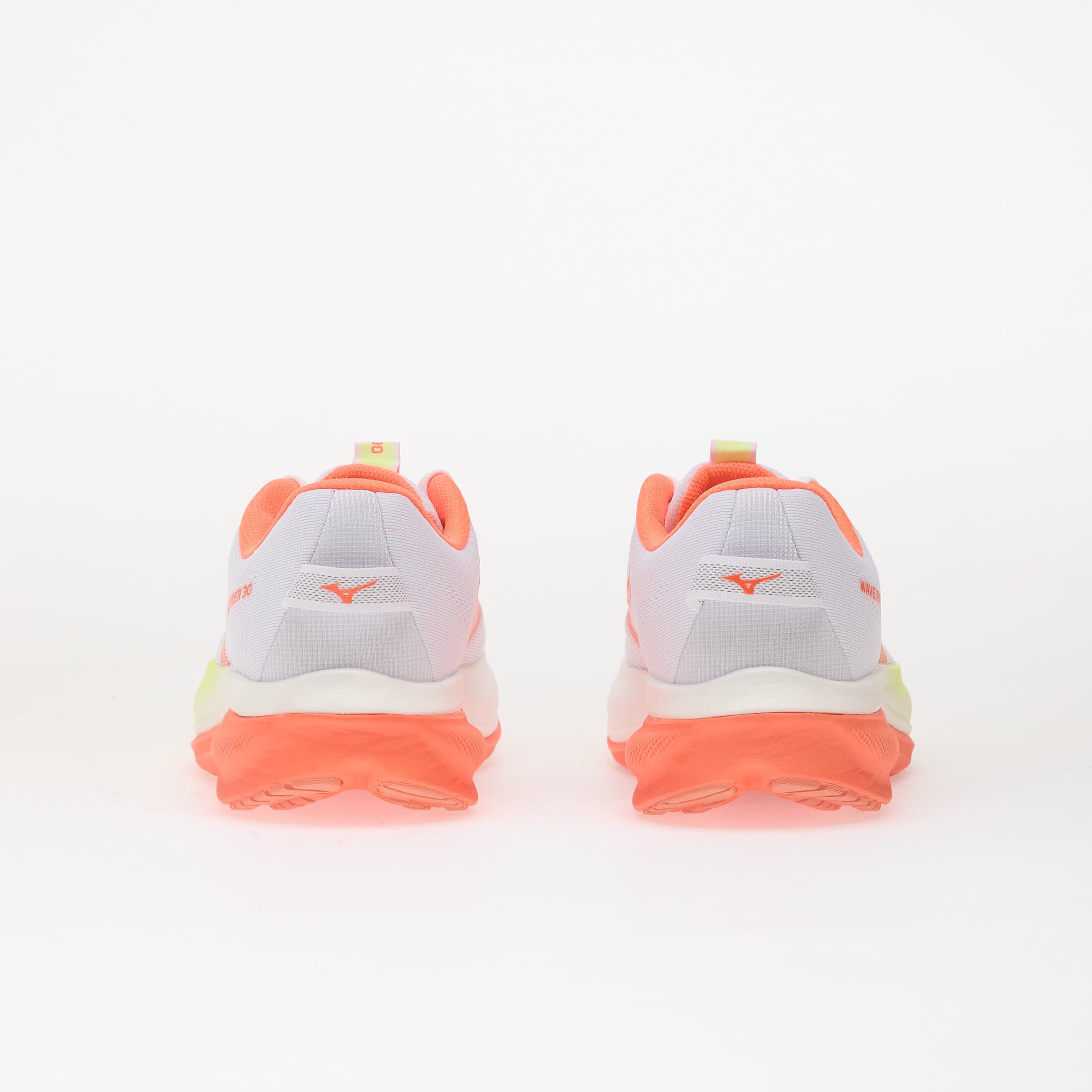Mizuno Сникърси WAVE RIDER 30 White/ Flamingo Coral/ Lime Pulp