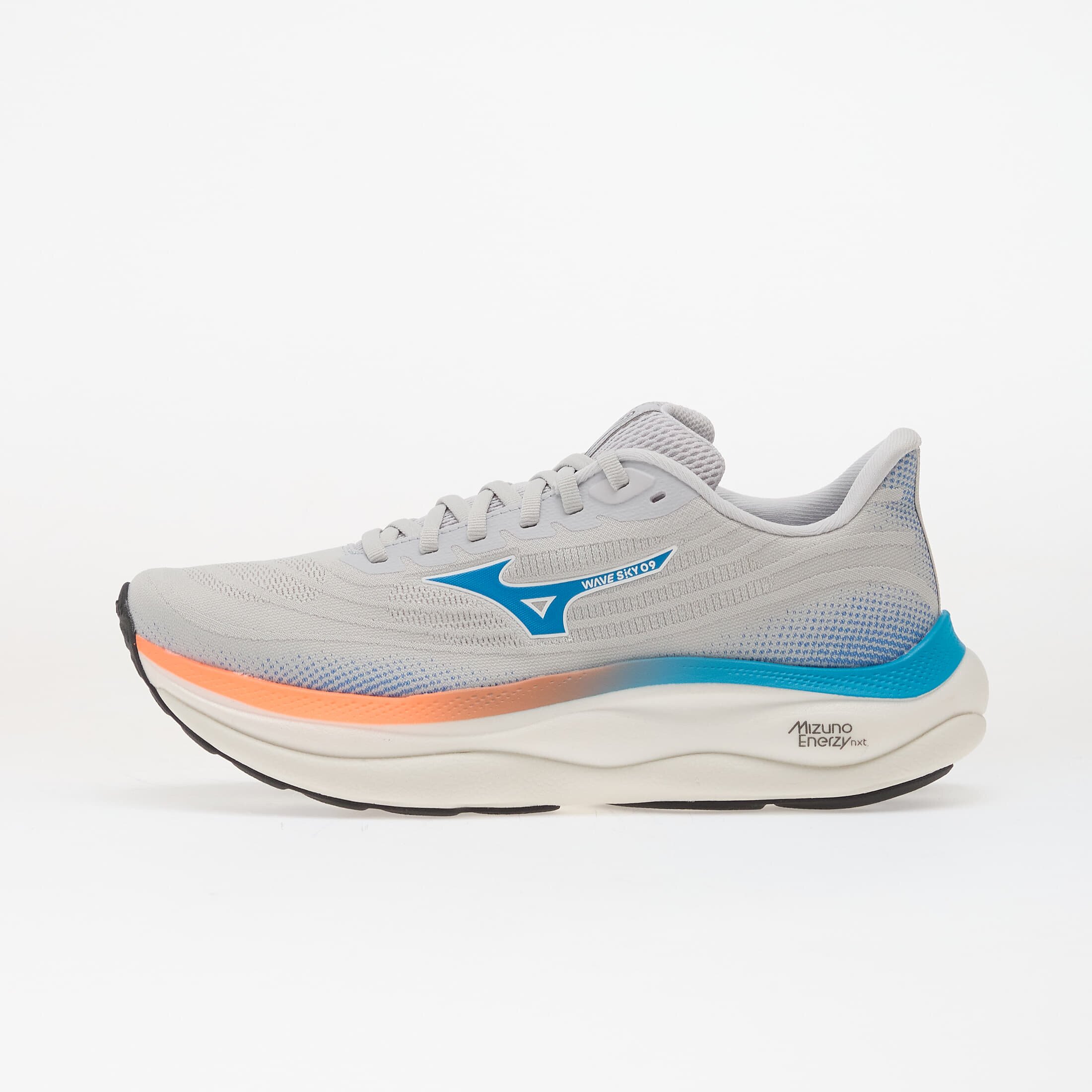 Mizuno Сникърси WAVE SKY 9 Cloudscape/ Blue Jewel/ Lava Orange