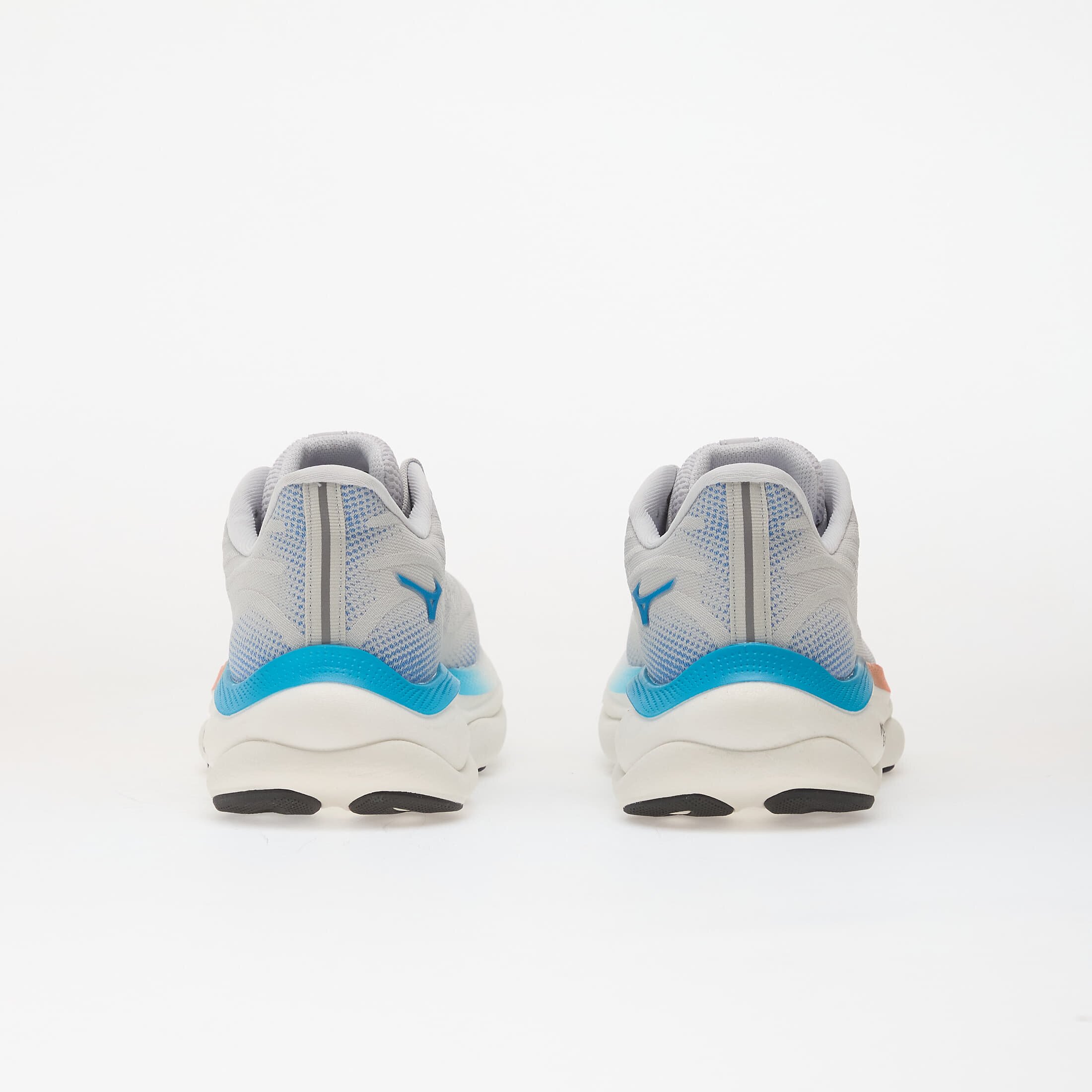 Mizuno Сникърси WAVE SKY 9 Cloudscape/ Blue Jewel/ Lava Orange