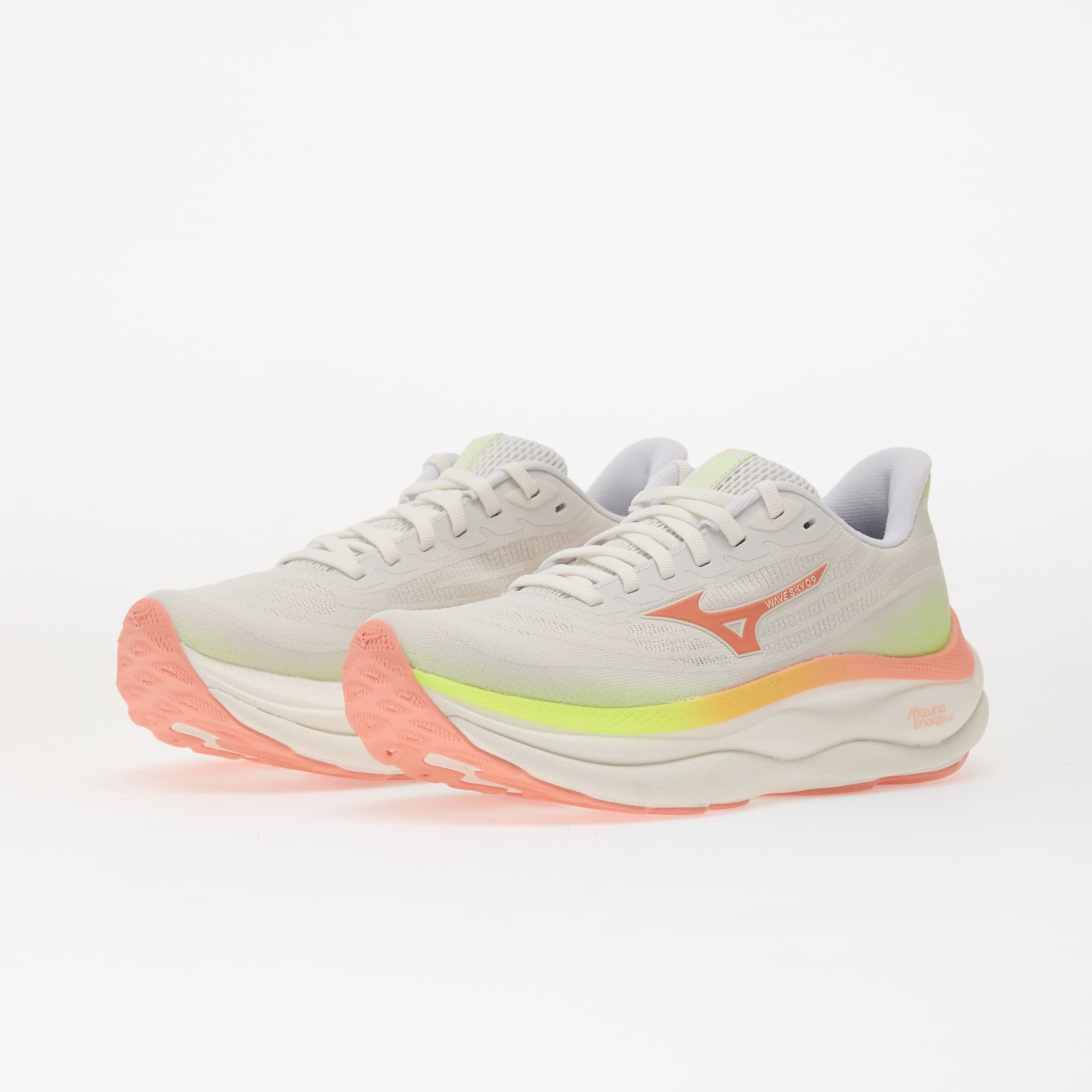 Mizuno Сникърси WAVE SKY 9 GF White/ Desert Flower/ Lime Pulp