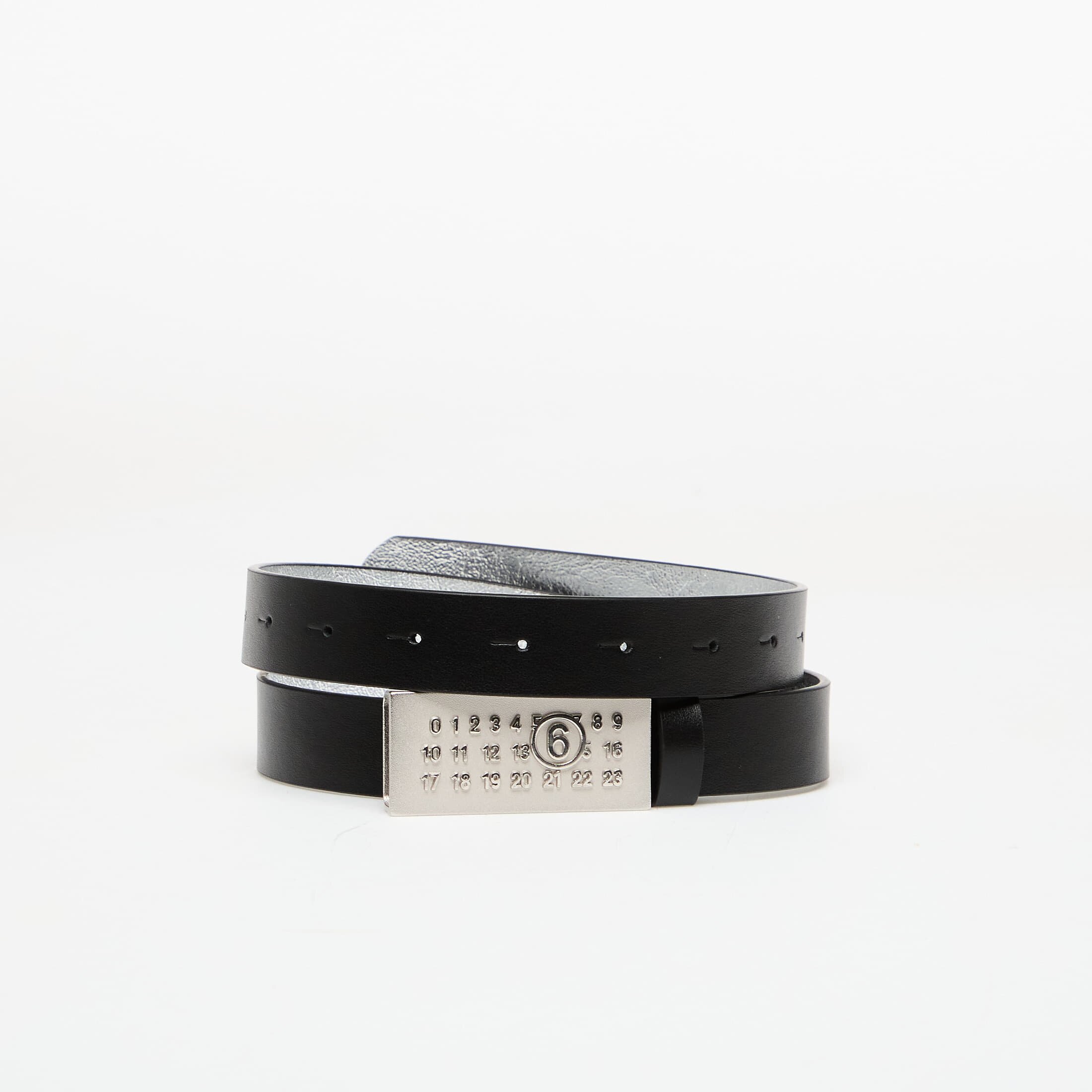 MM6 Maison Margiela Колан MM6 Belt Black/ Silver