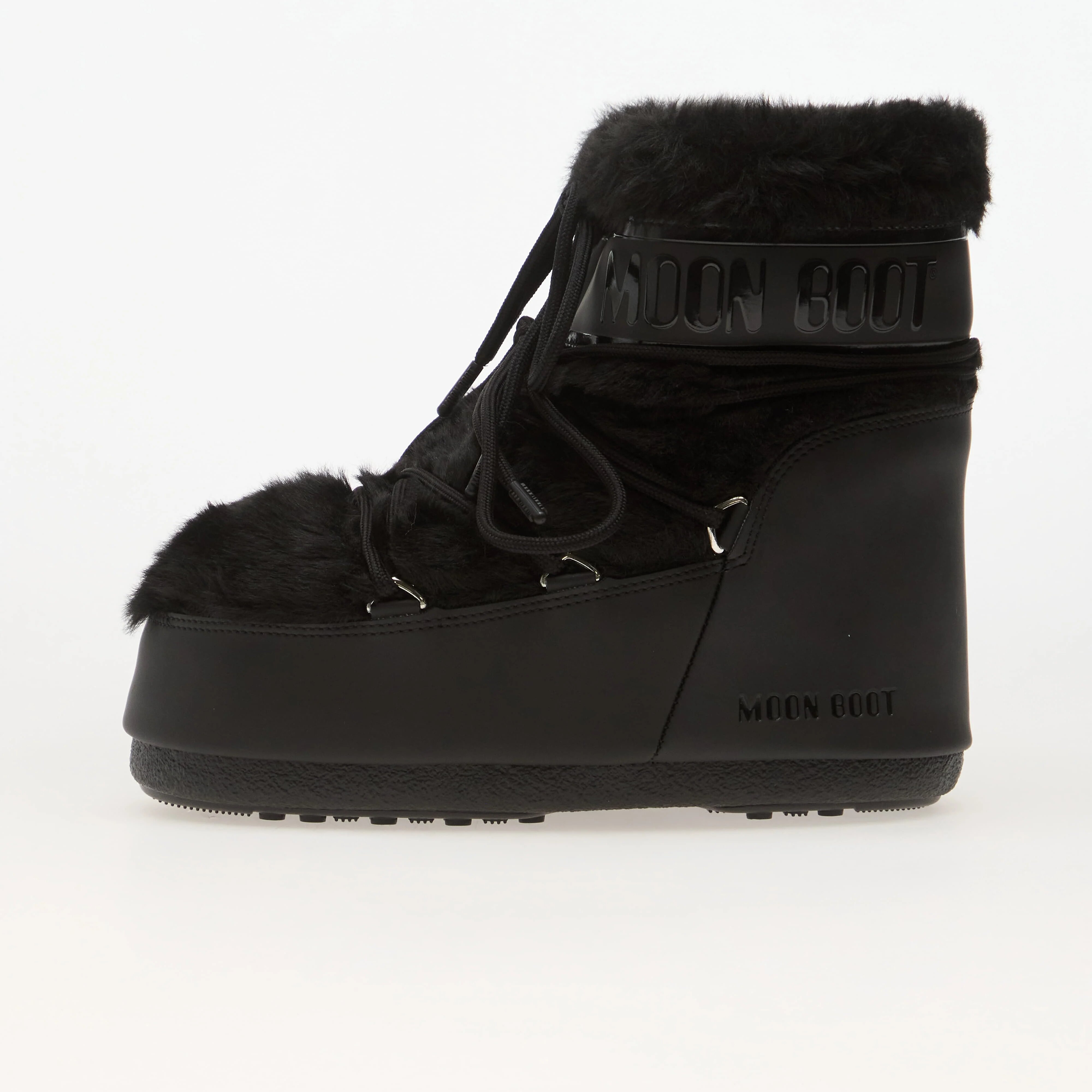 Moon Boot Обувки Icon Low Faux Fur Black
