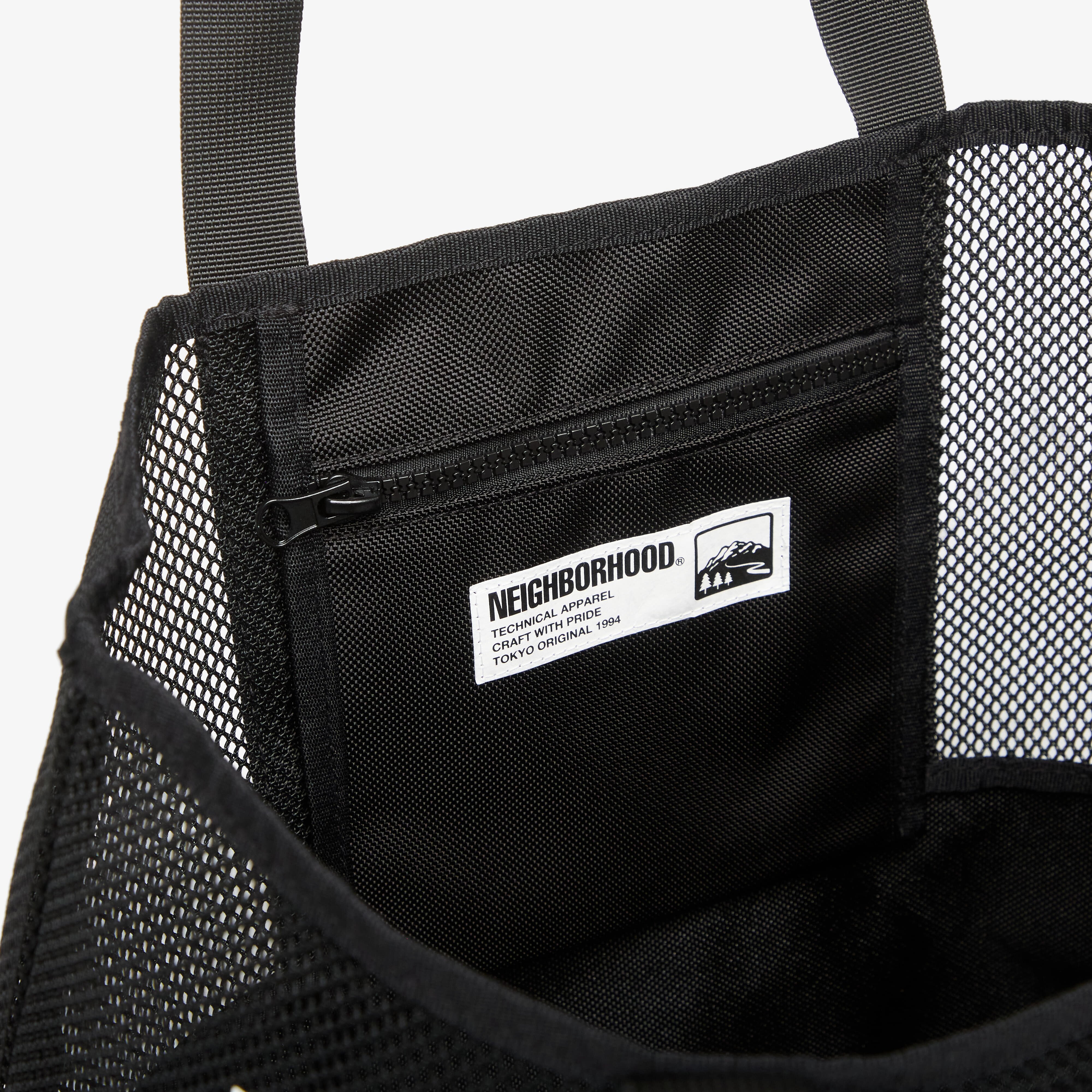 NEIGHBORHOOD Чанта Mesh Tote Bag Black