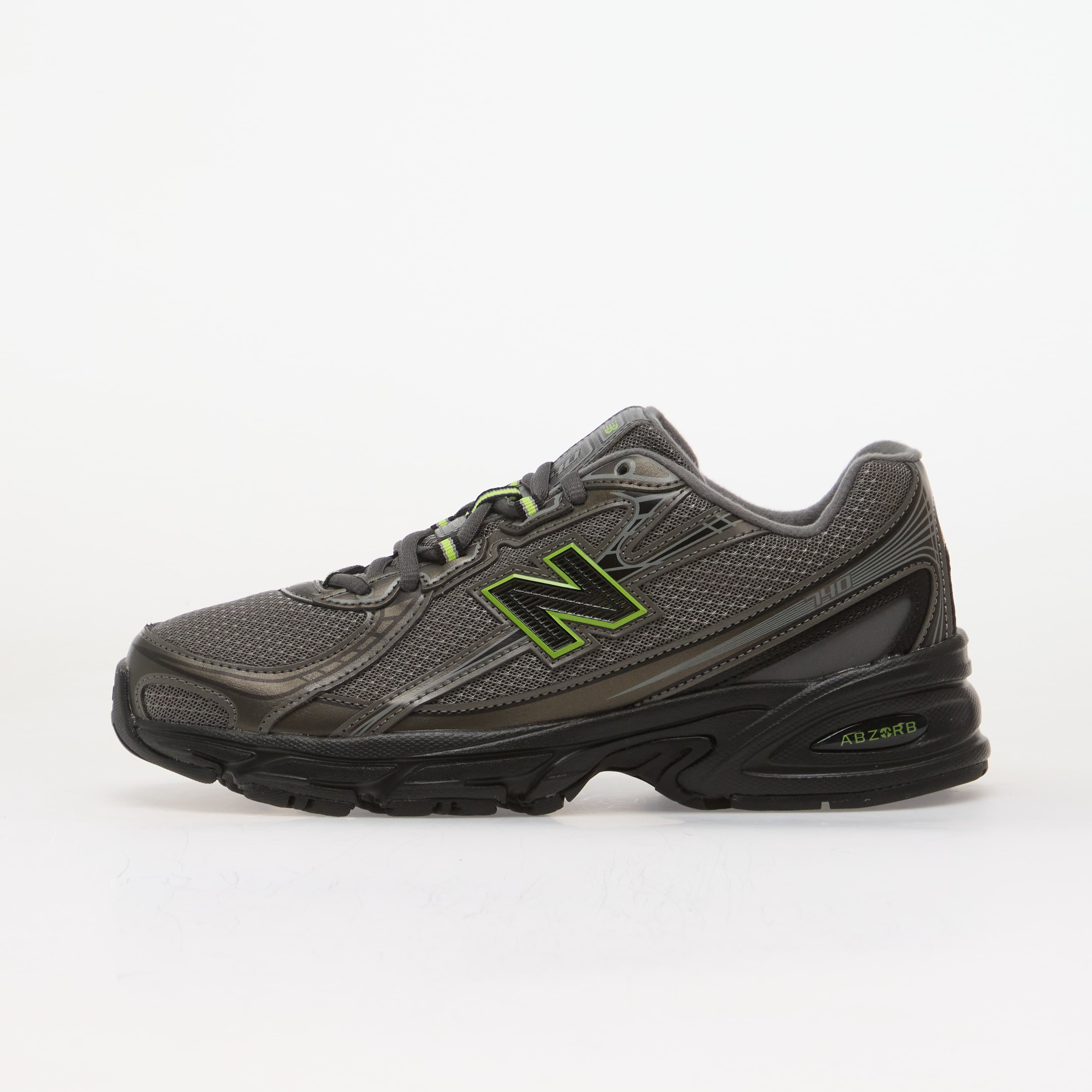 New Balance Обувки 740 Kids Black Metallic/ Alkaline Green