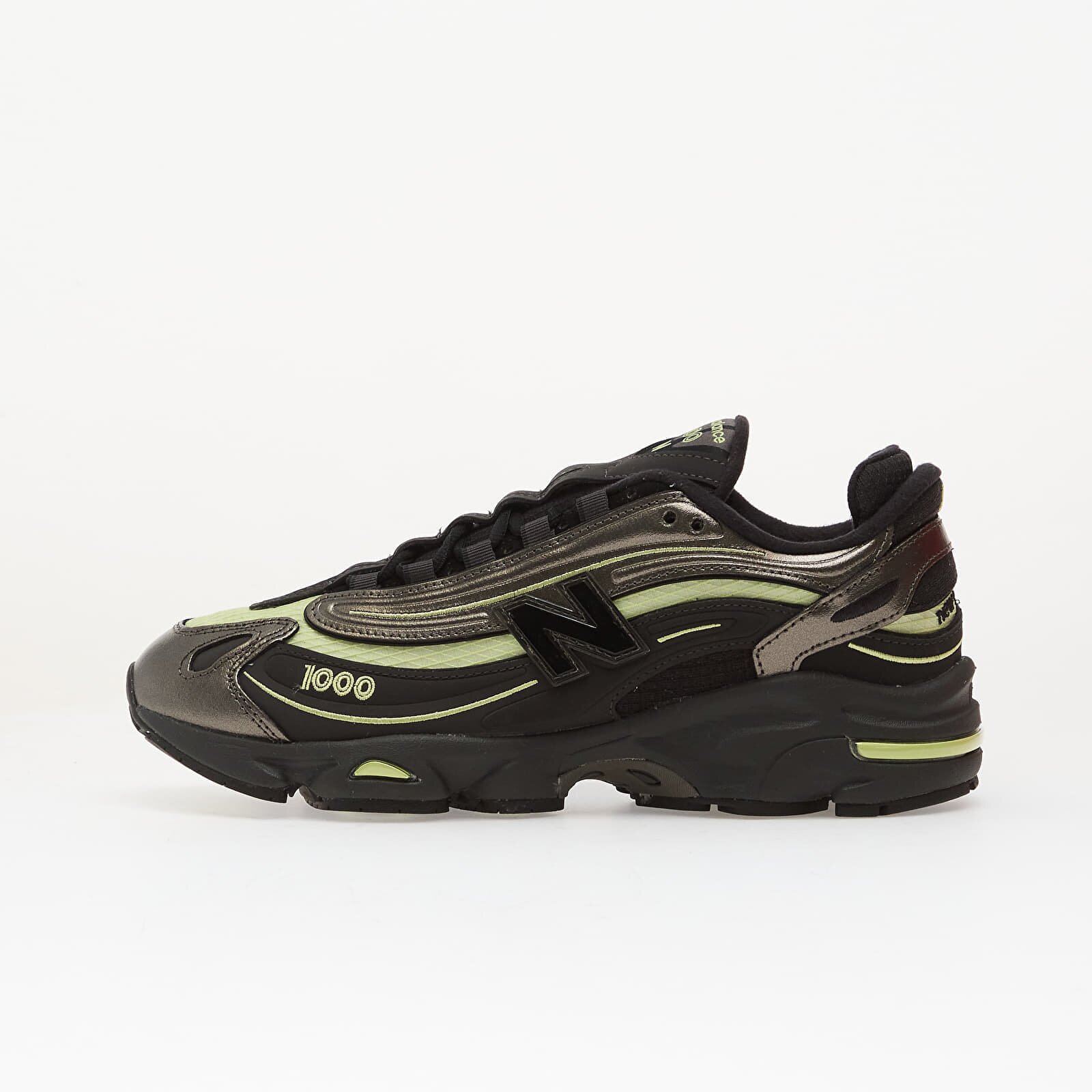 New Balance Сникърси 1000 Black Metallic/ Dry Lime Ykk