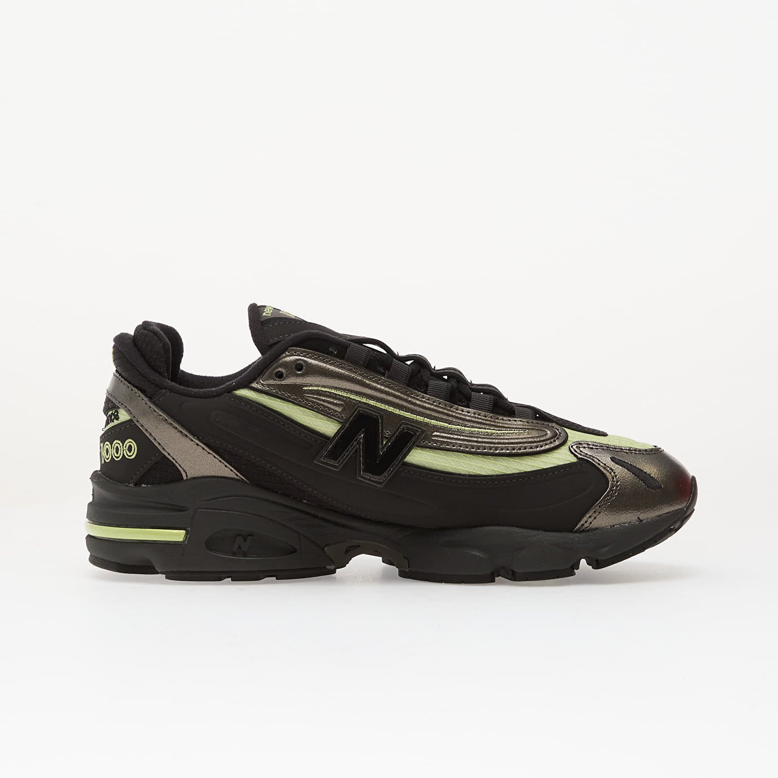 New Balance Сникърси 1000 Black Metallic/ Dry Lime Ykk