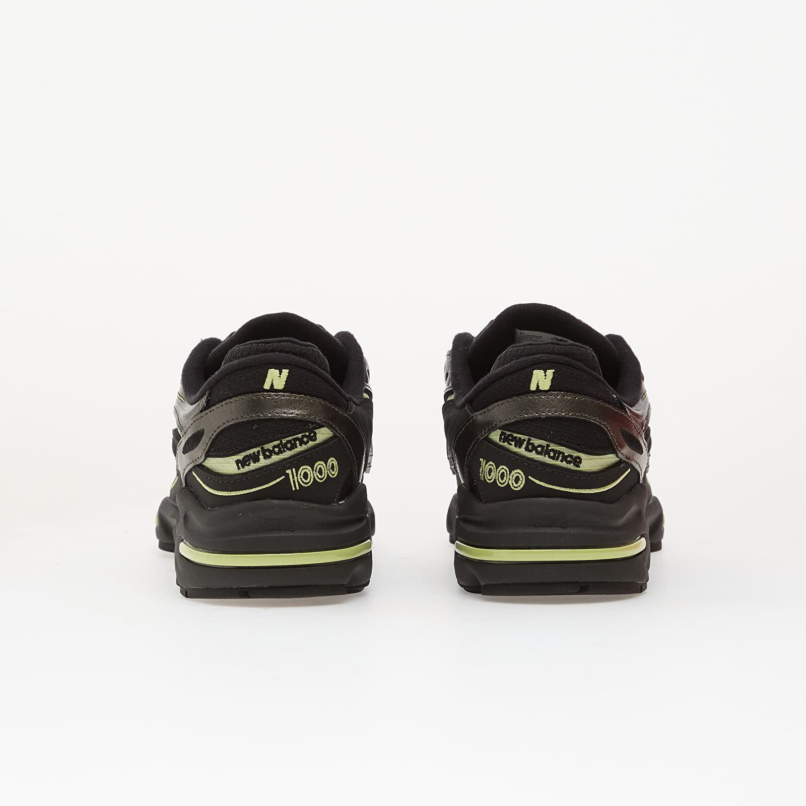 New Balance Сникърси 1000 Black Metallic/ Dry Lime Ykk