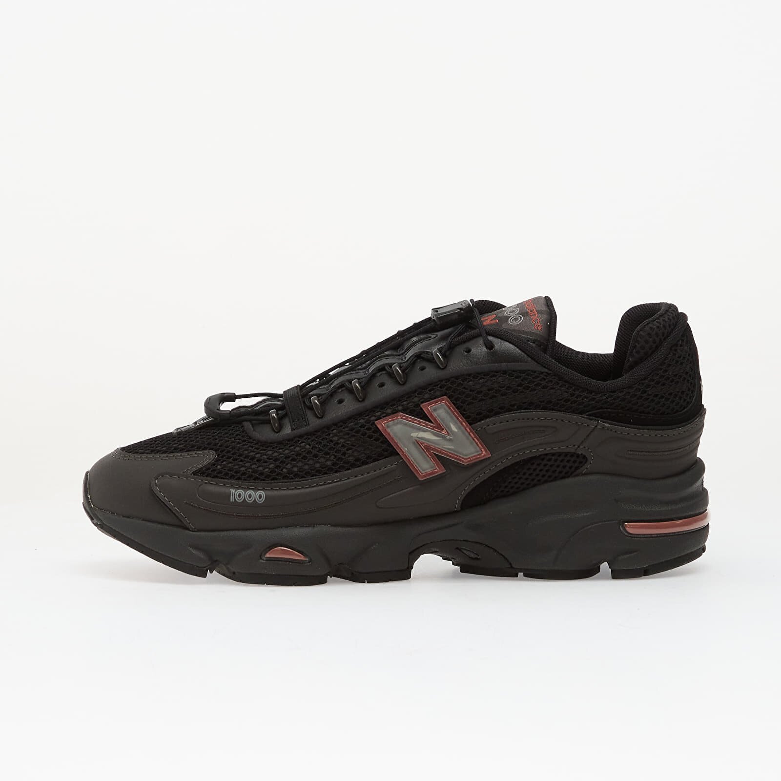 New Balance Сникърси 1000 Black Metallic/ Red Rock