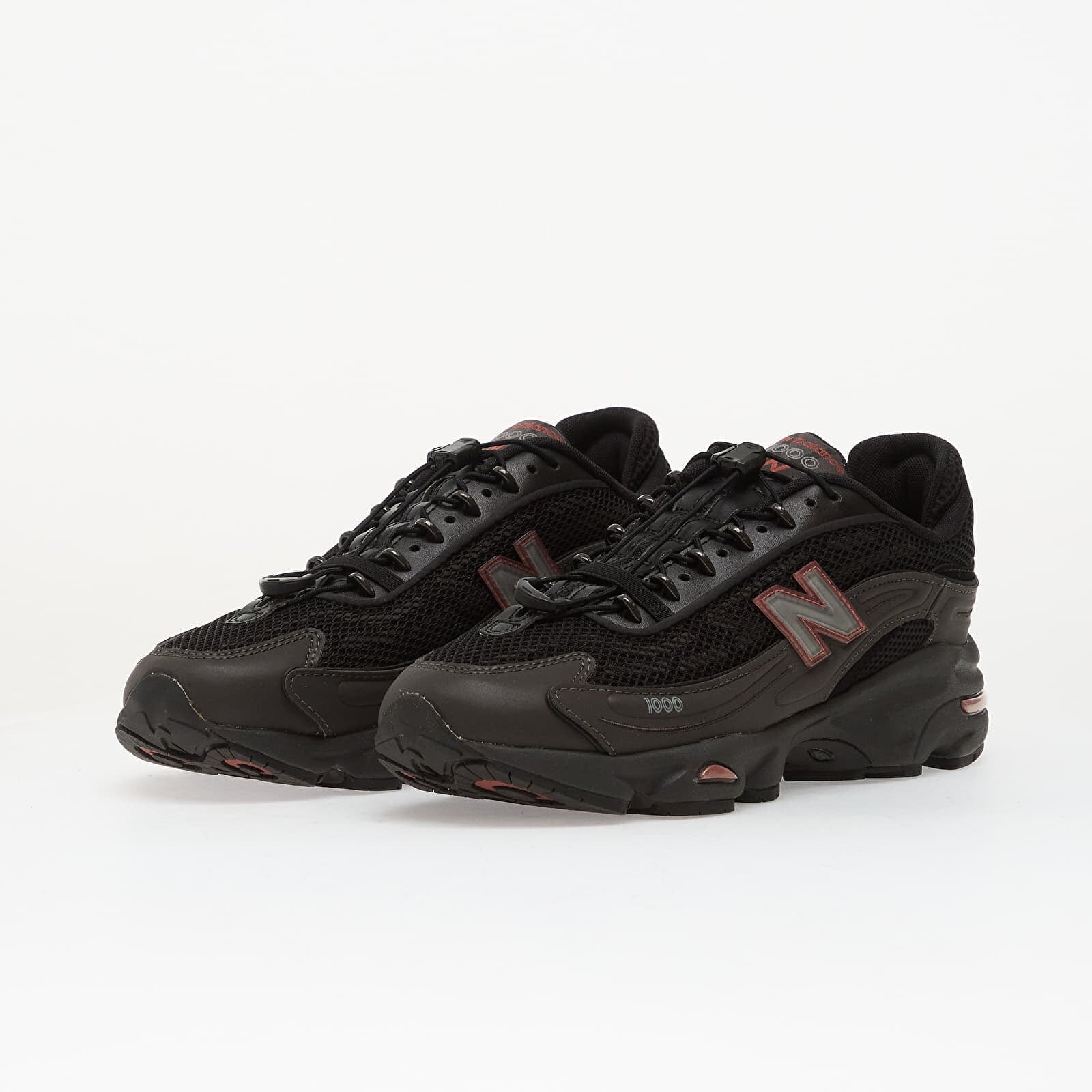 New Balance Сникърси 1000 Black Metallic/ Red Rock