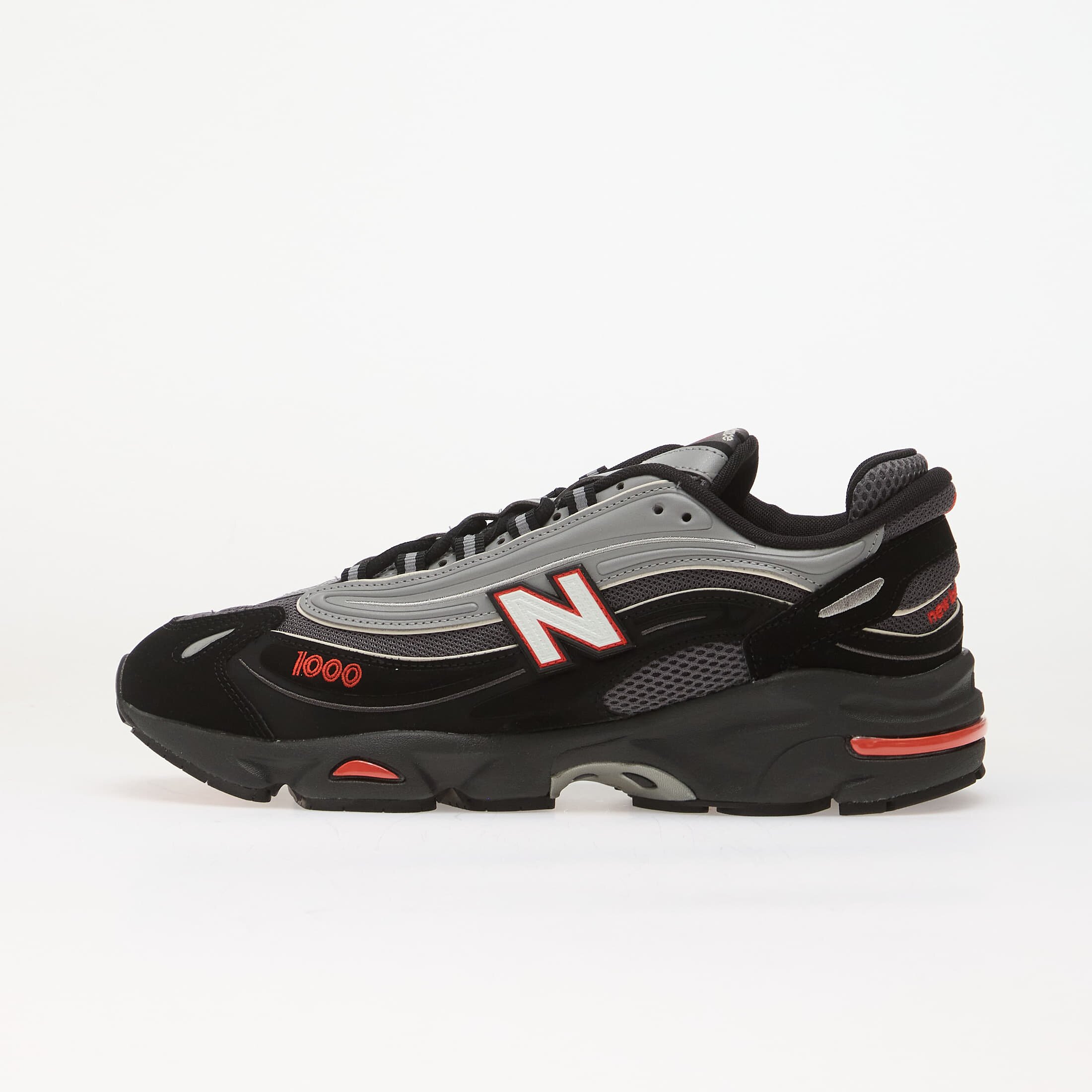 New Balance Сникърси 1000 Black/ Neo Flame