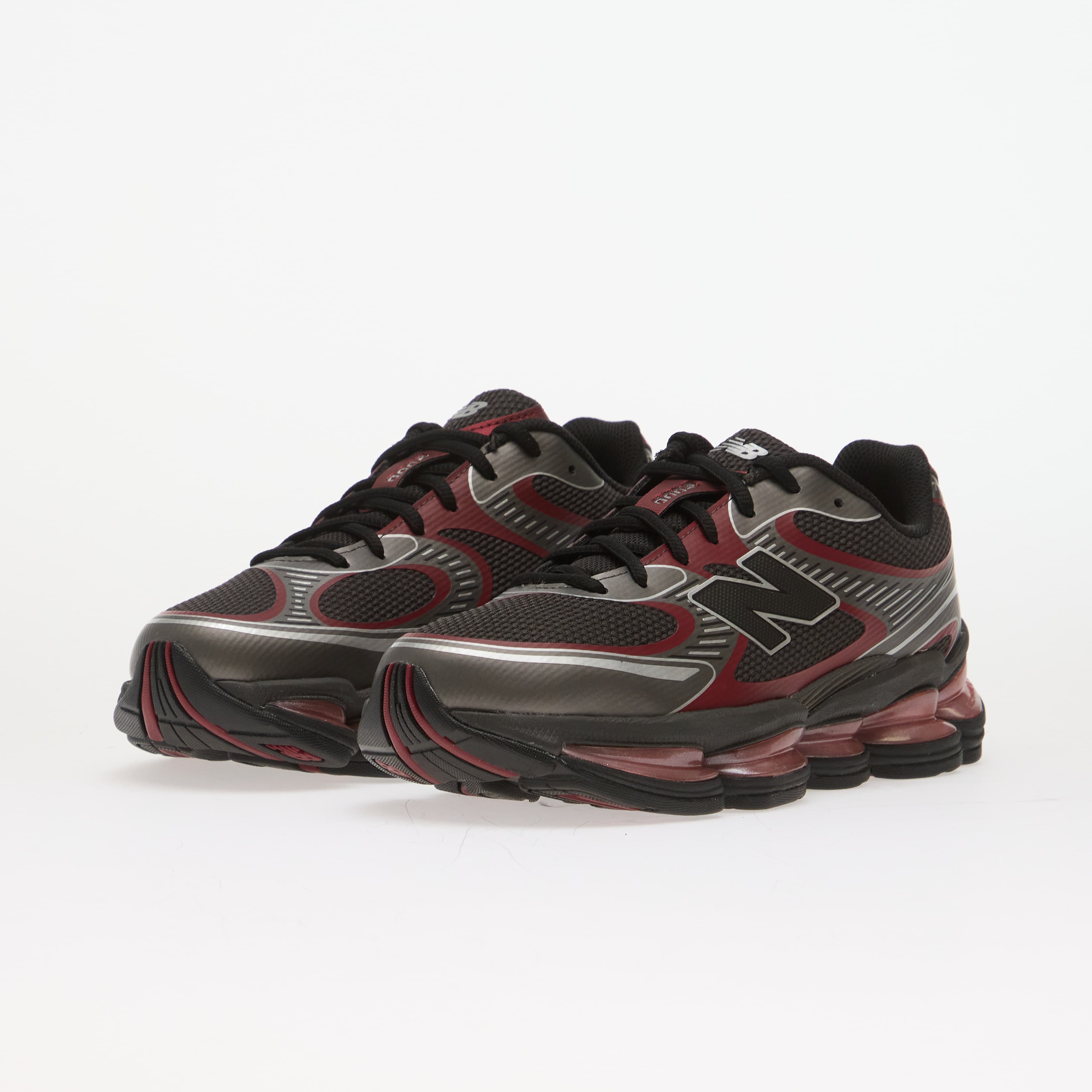 New Balance Сникърси 2000 Black Cement/ Podium Red
