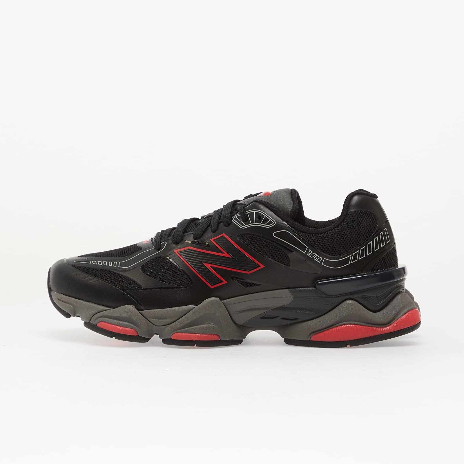 New Balance Сникърси 9060 Black/ Fire Cracker