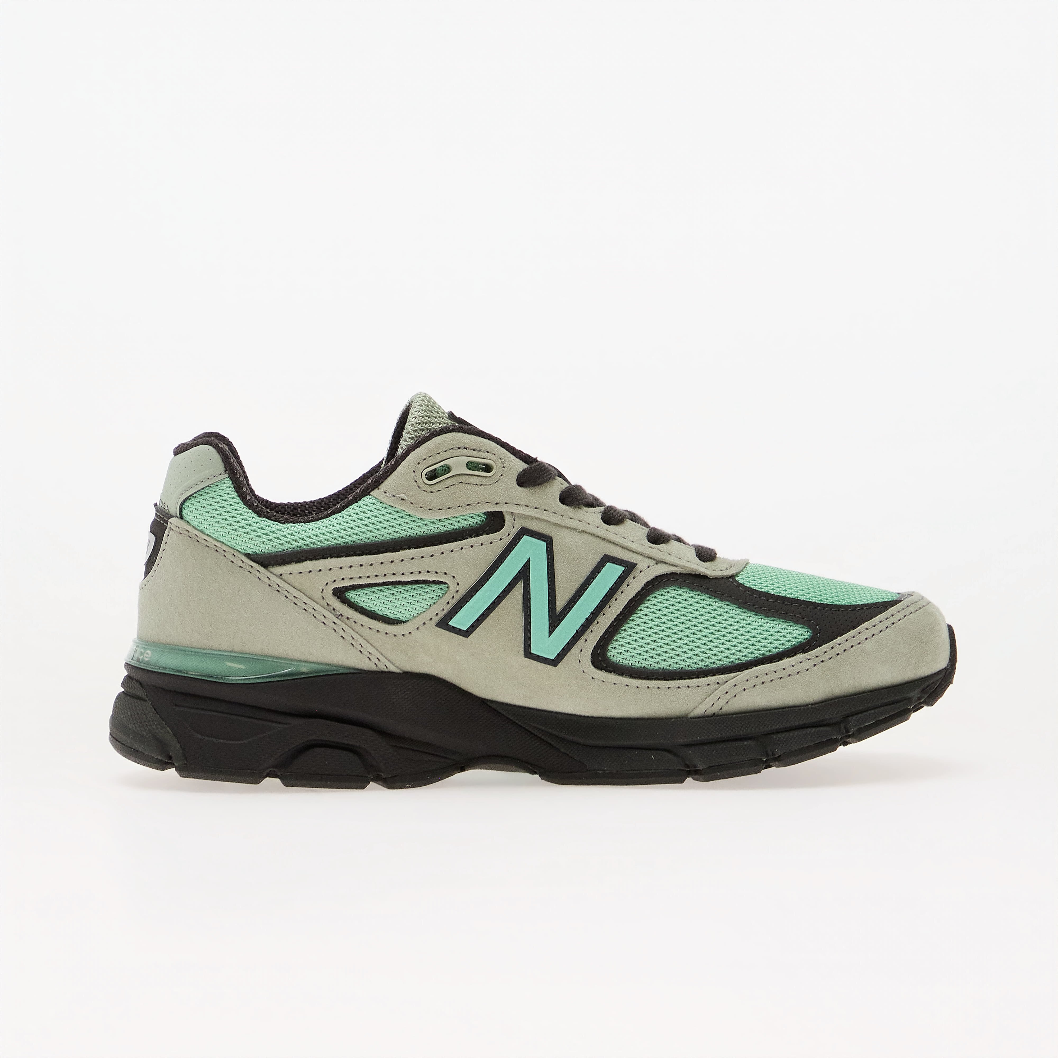 New Balance Сникърси 990 Silver Moss/ Bright Mint/ Black Cement