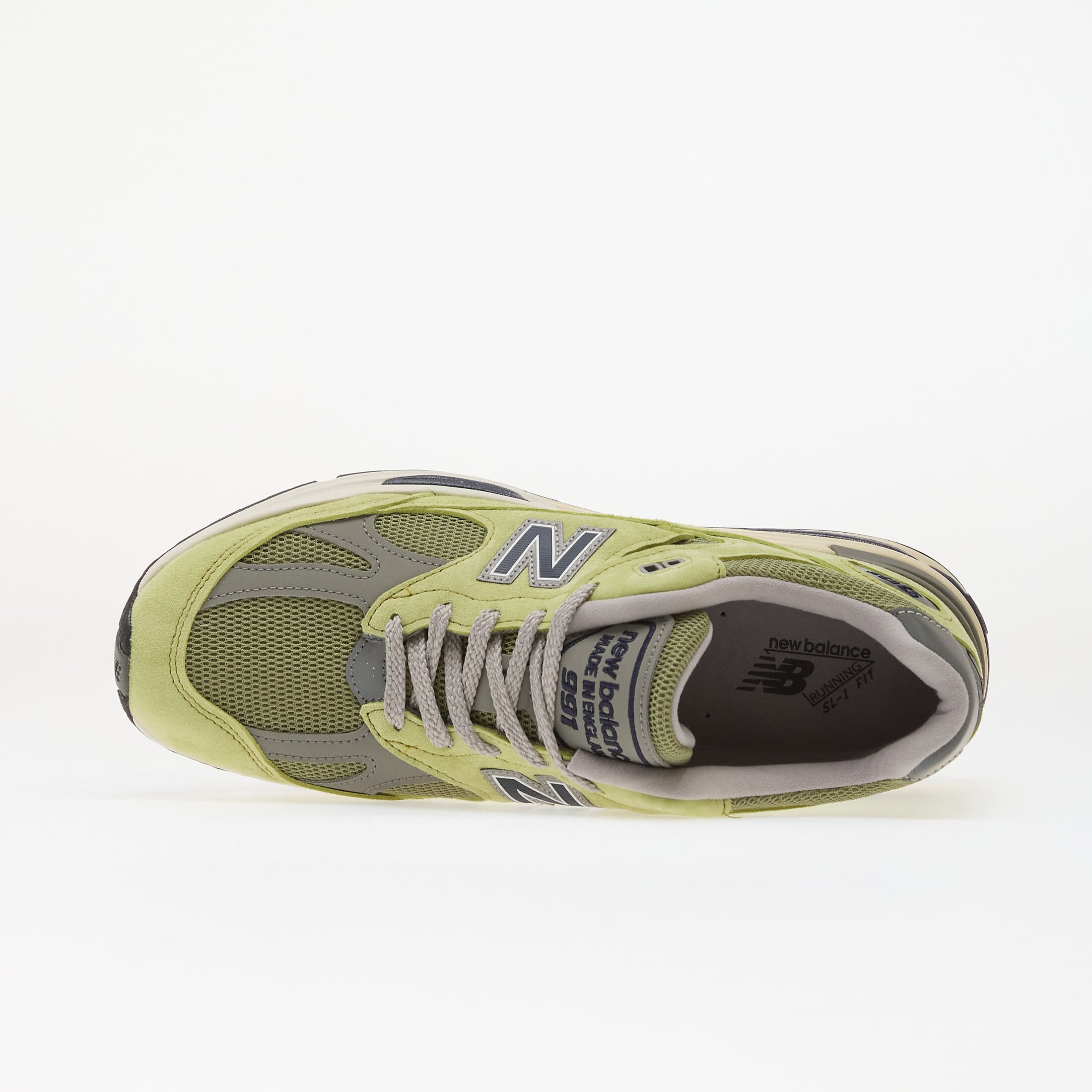 New Balance Сникърси 991 Made in UK Green Banana/ Moss/ Moon Mist