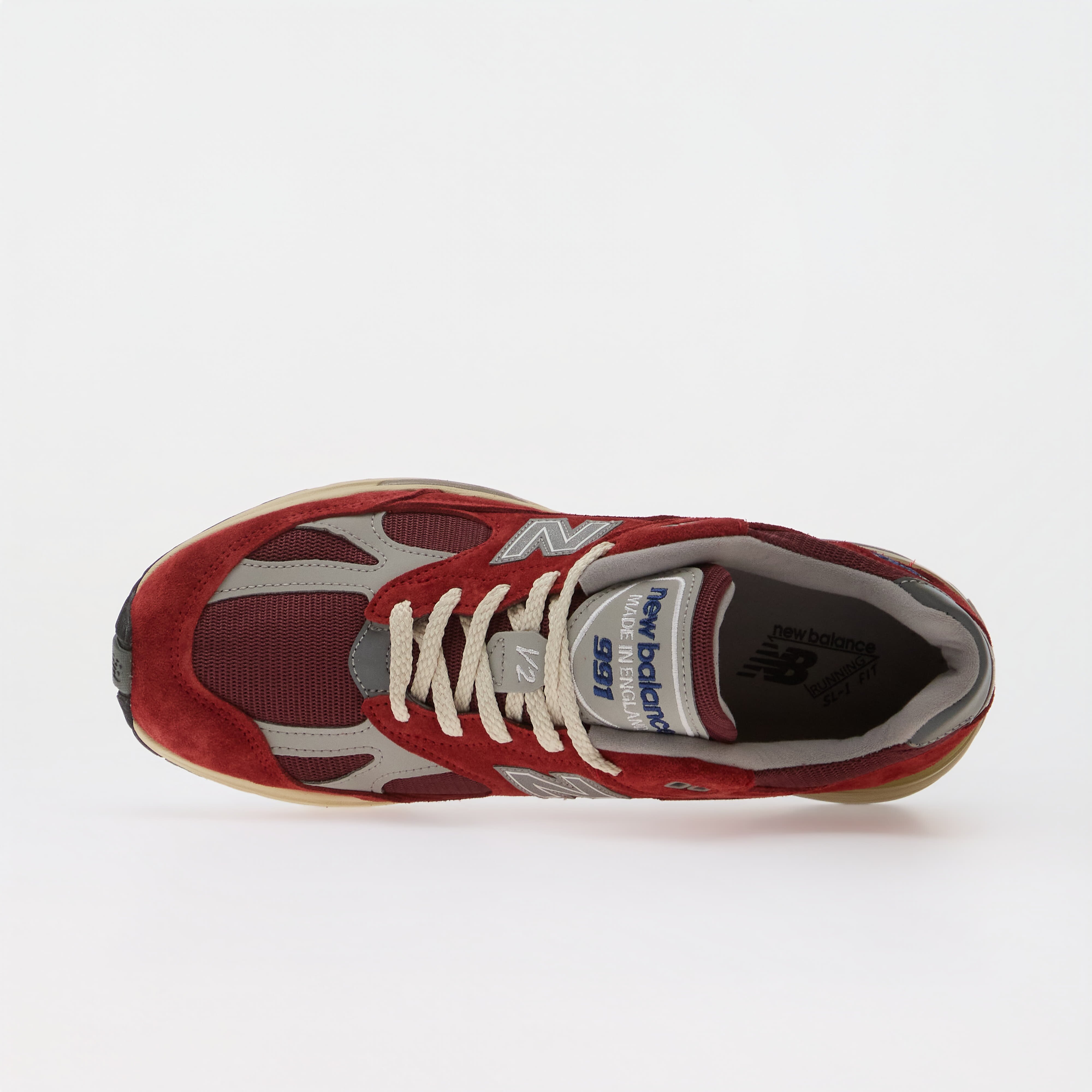 New Balance Сникърси 991 Made in USA Karanda Red/ Cordovan/ Harbor Mist