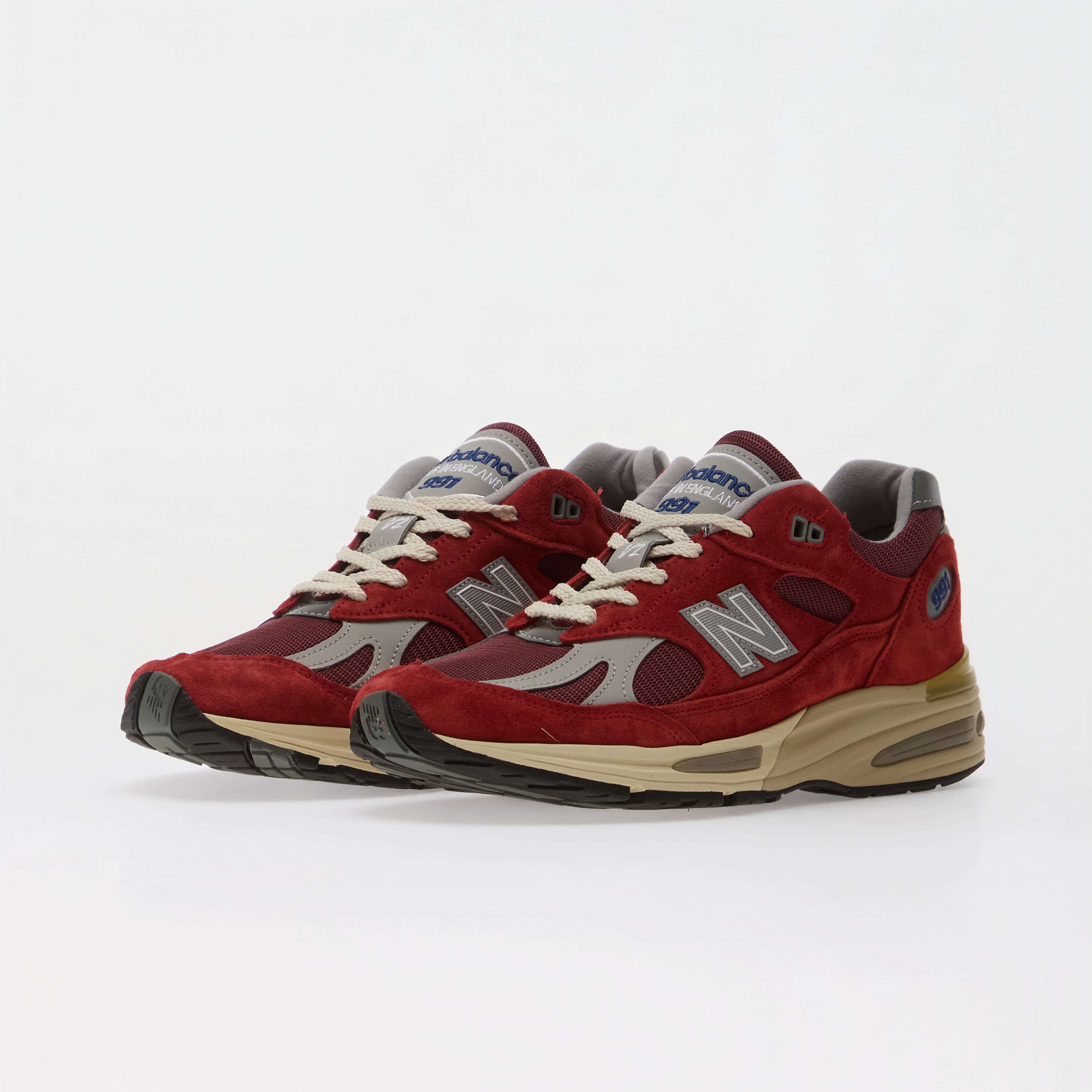 New Balance Сникърси 991 Made in USA Karanda Red/ Cordovan/ Harbor Mist