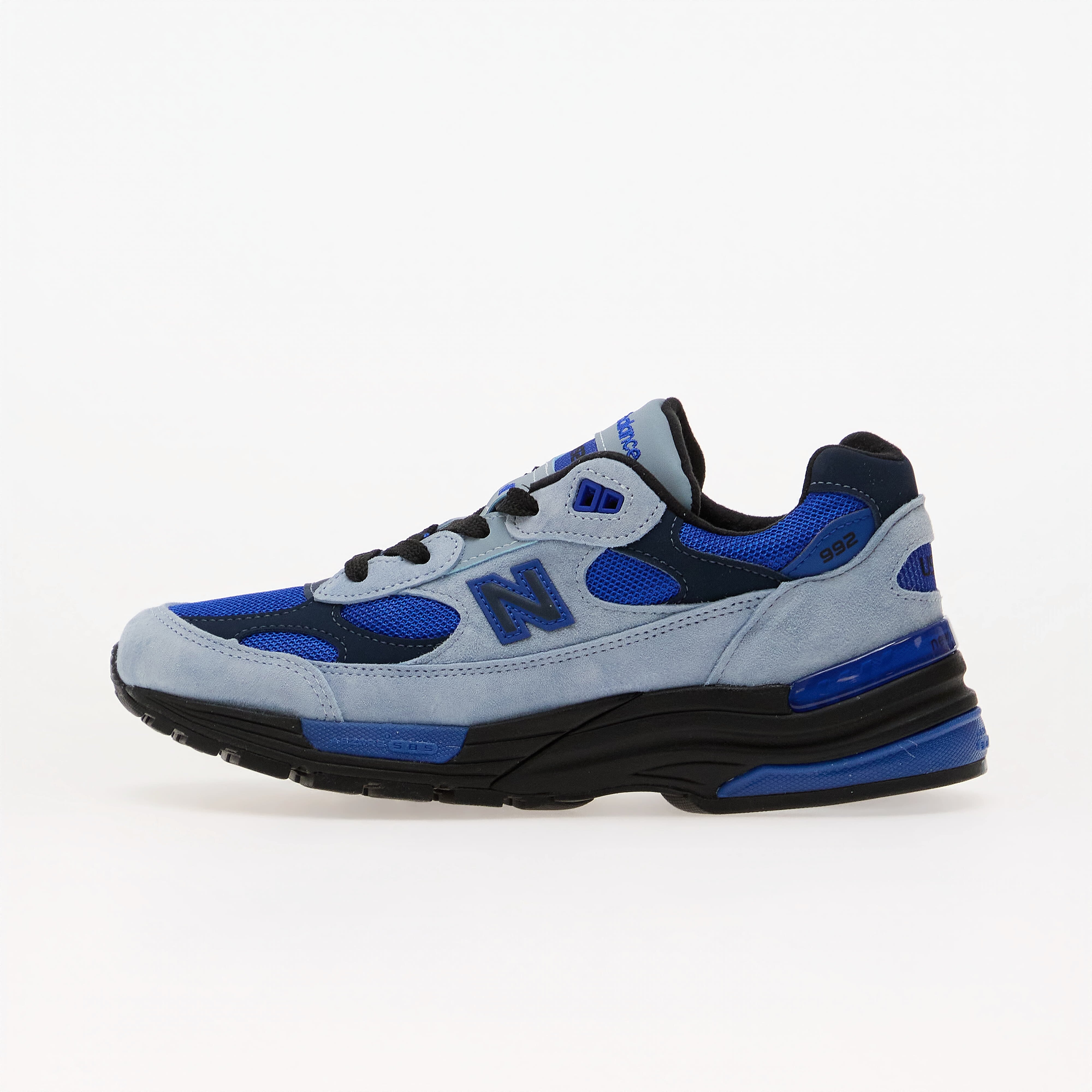 New Balance Сникърси 992 Made in USA Light Artic Grey/ Black/ Blue Gemstone