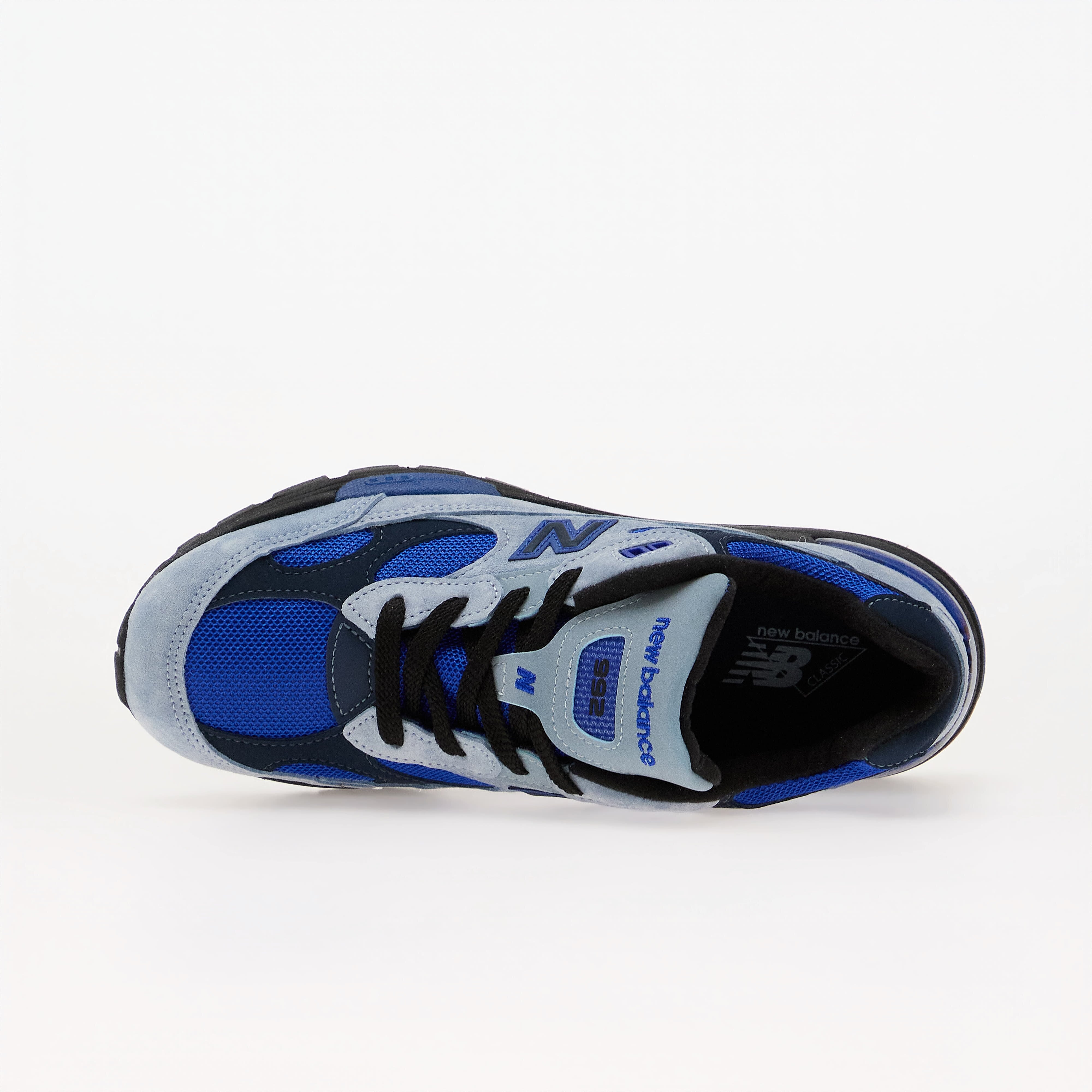 New Balance Сникърси 992 Made in USA Light Artic Grey/ Black/ Blue Gemstone