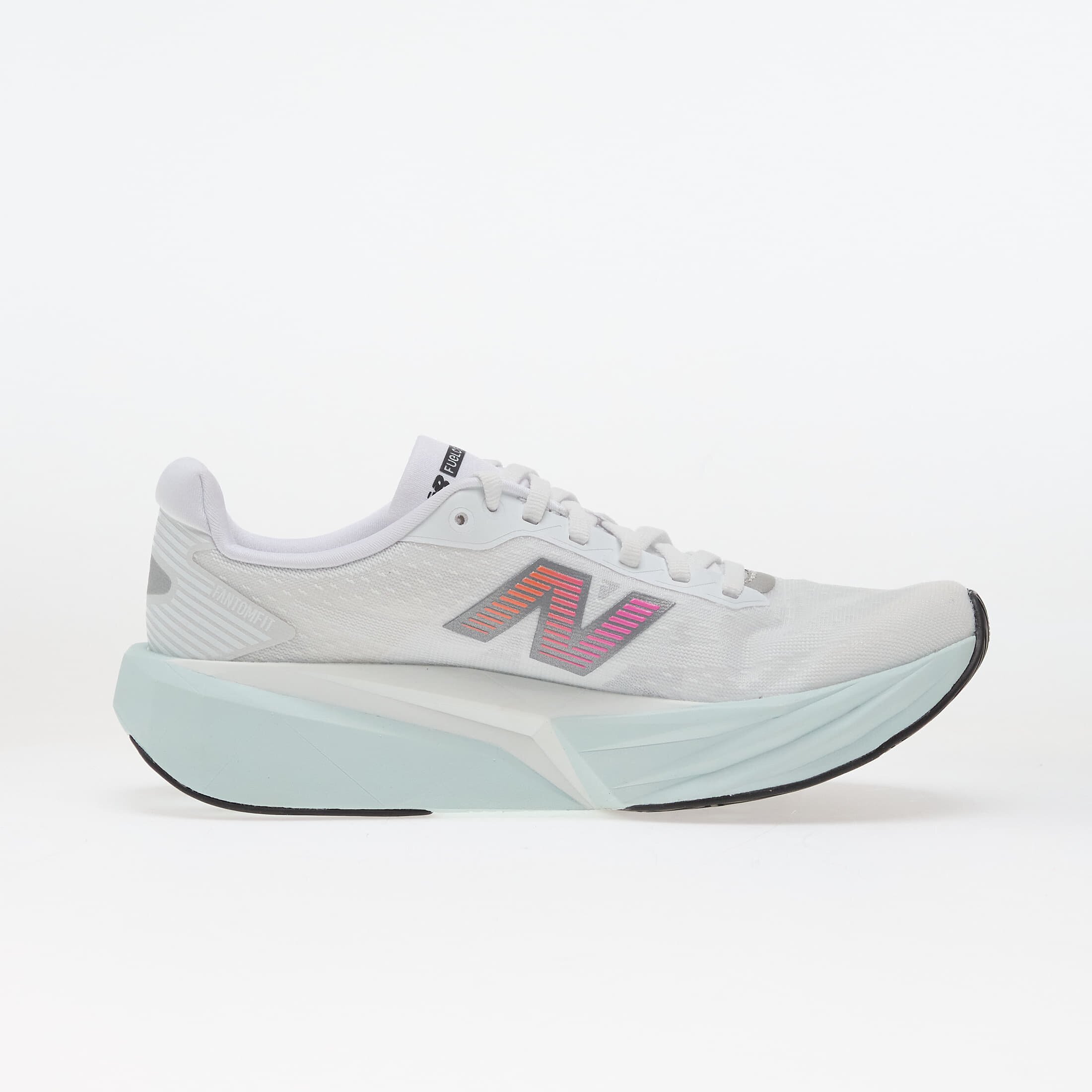 New Balance Сникърси Fuel Cell Rebel v5 White/ Pink Heat/ Glint Blue