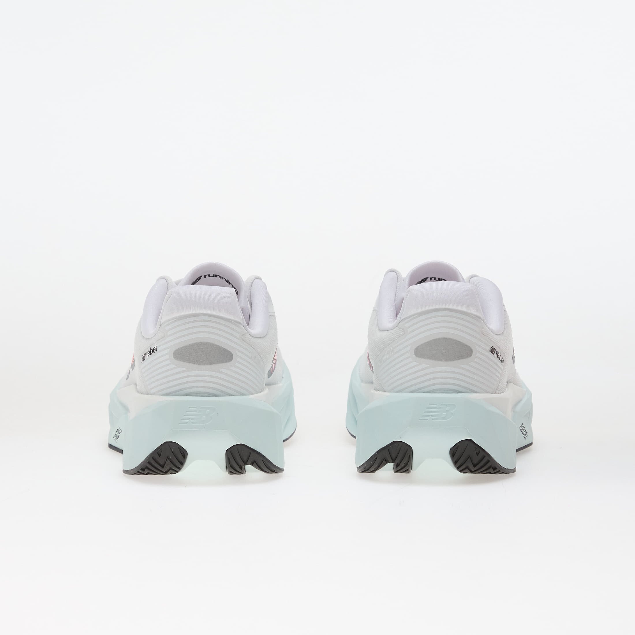 New Balance Сникърси Fuel Cell Rebel v5 White/ Pink Heat/ Glint Blue
