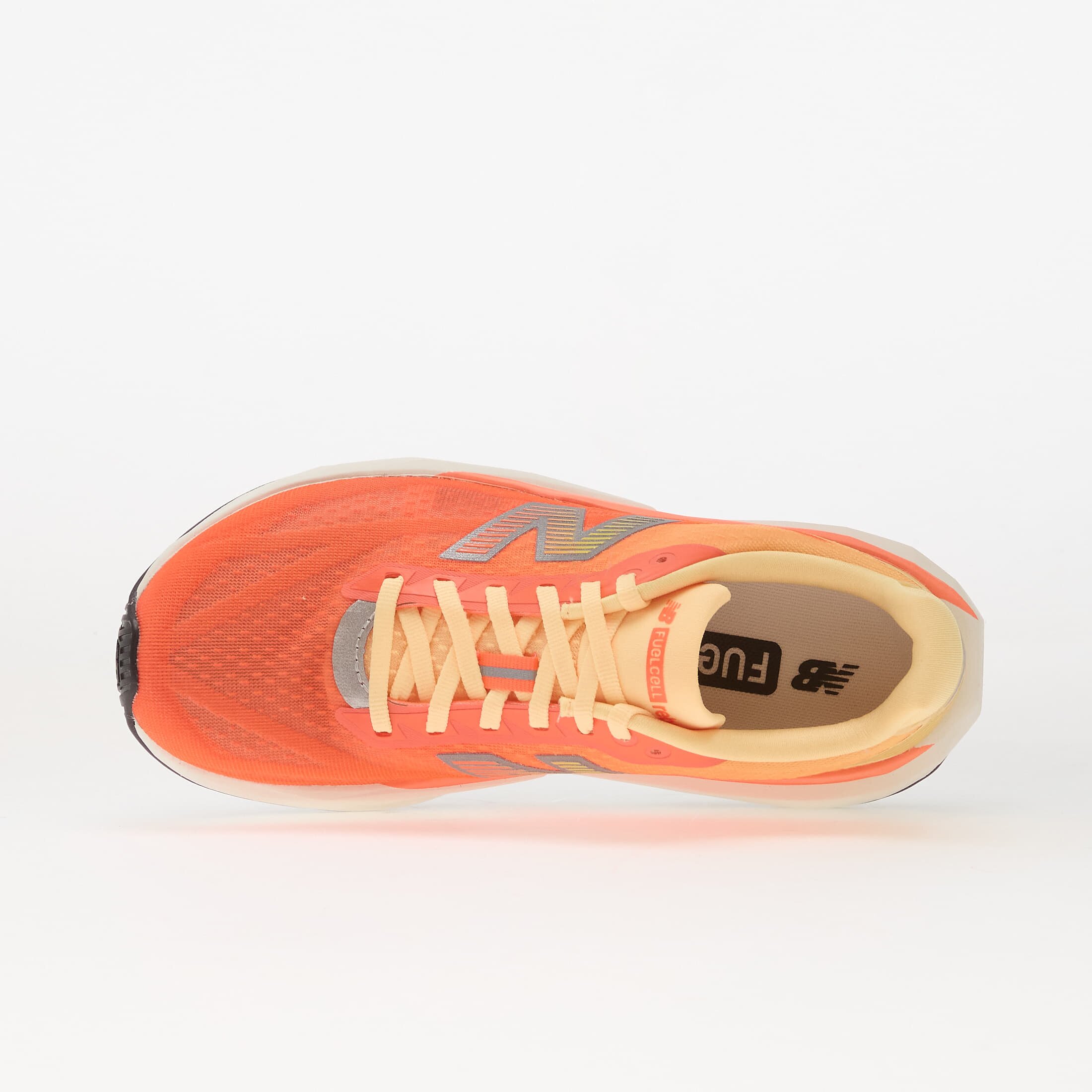 New Balance Сникърси FuelCell Rebel v5 Tangerine Heat/ Silver Metallic