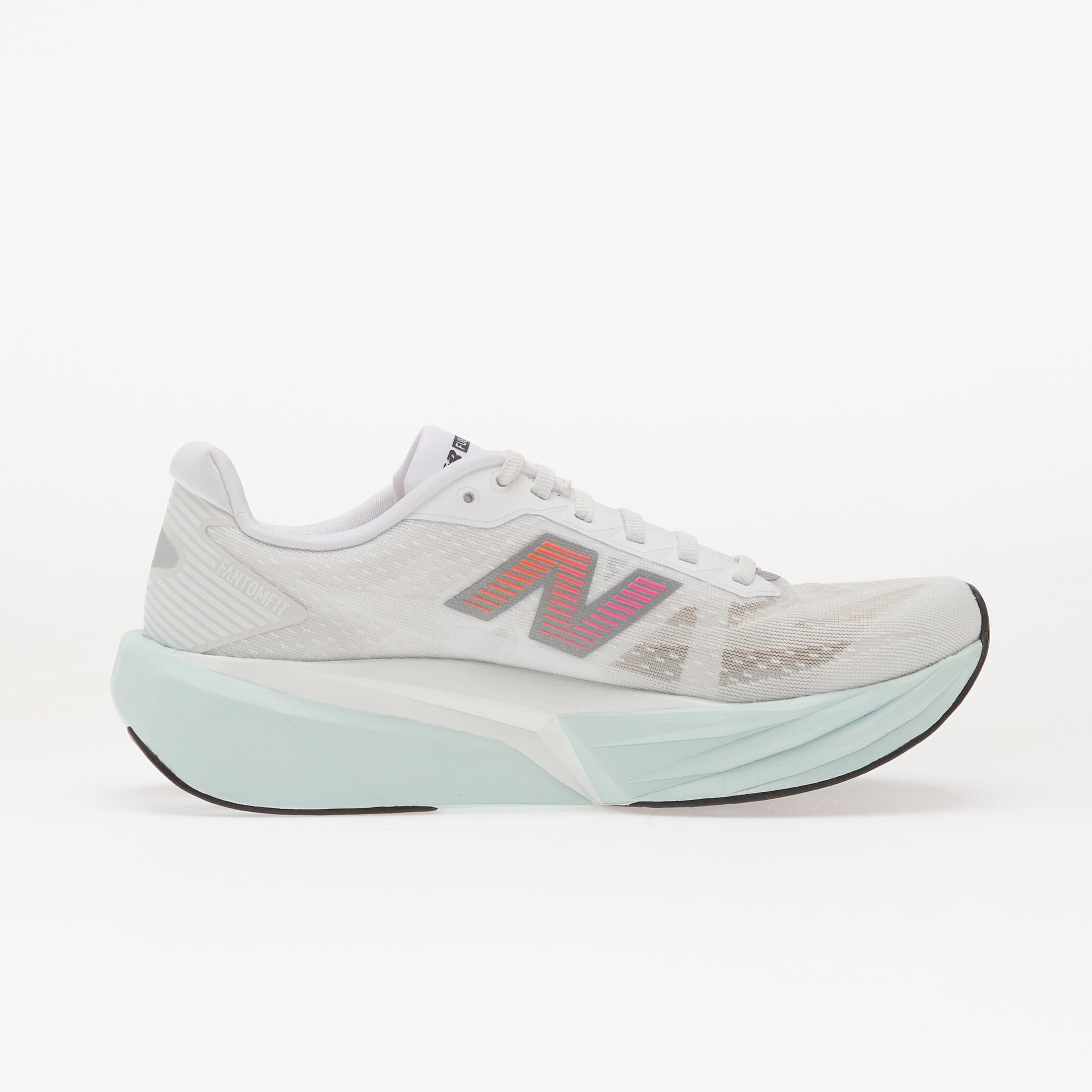 New Balance Сникърси FuelCell Rebel v5 White/ Pink Heat/ Glint Blue